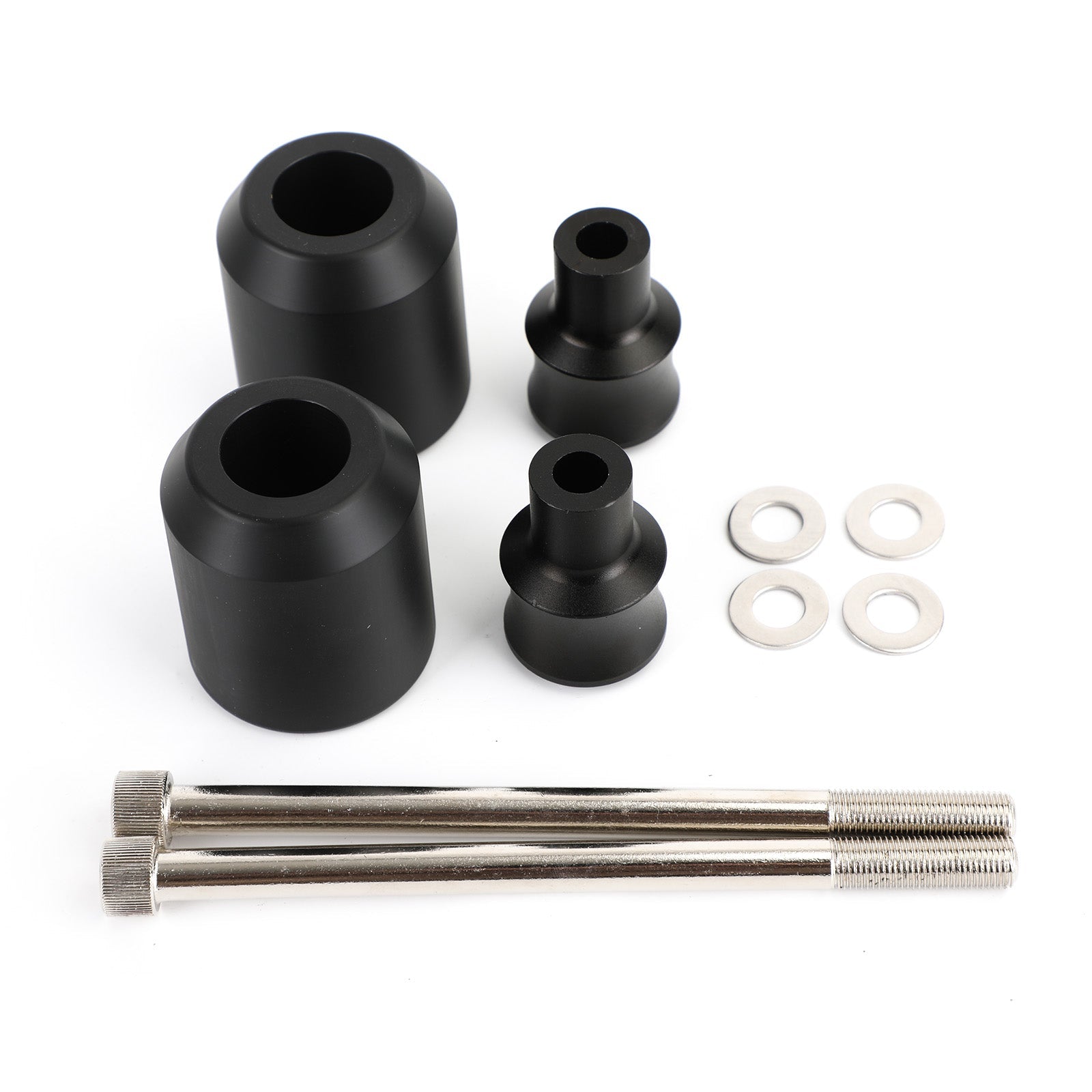 Zwarte anti-crash frame sliders beschermer geschikt voor Yamaha MT07 FZ07 2013-2021 generiek