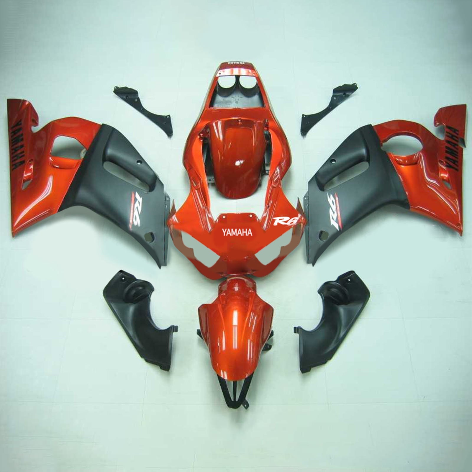 1998-2002 Yamaha Yzf 600 R6 Kit de camence d'injection Bodywork Plastic Abs # 108