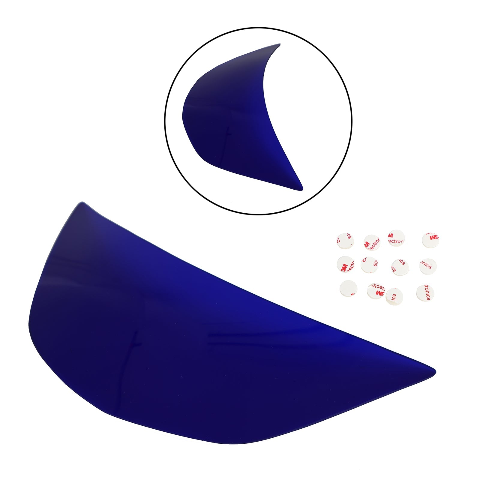 Protección de lente de faro delantero para Kawasaki Zx-6R Zx 6R 94-97 95 96 azul genérico