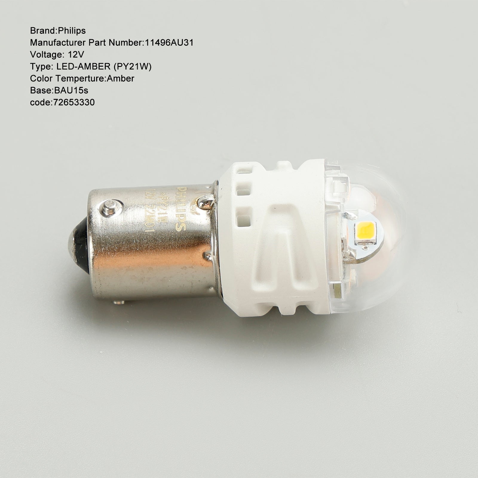 Pre Philips 11496AU31B2 Ultinon Pro3100 LED-AMBER PY21W BAU15S 12V