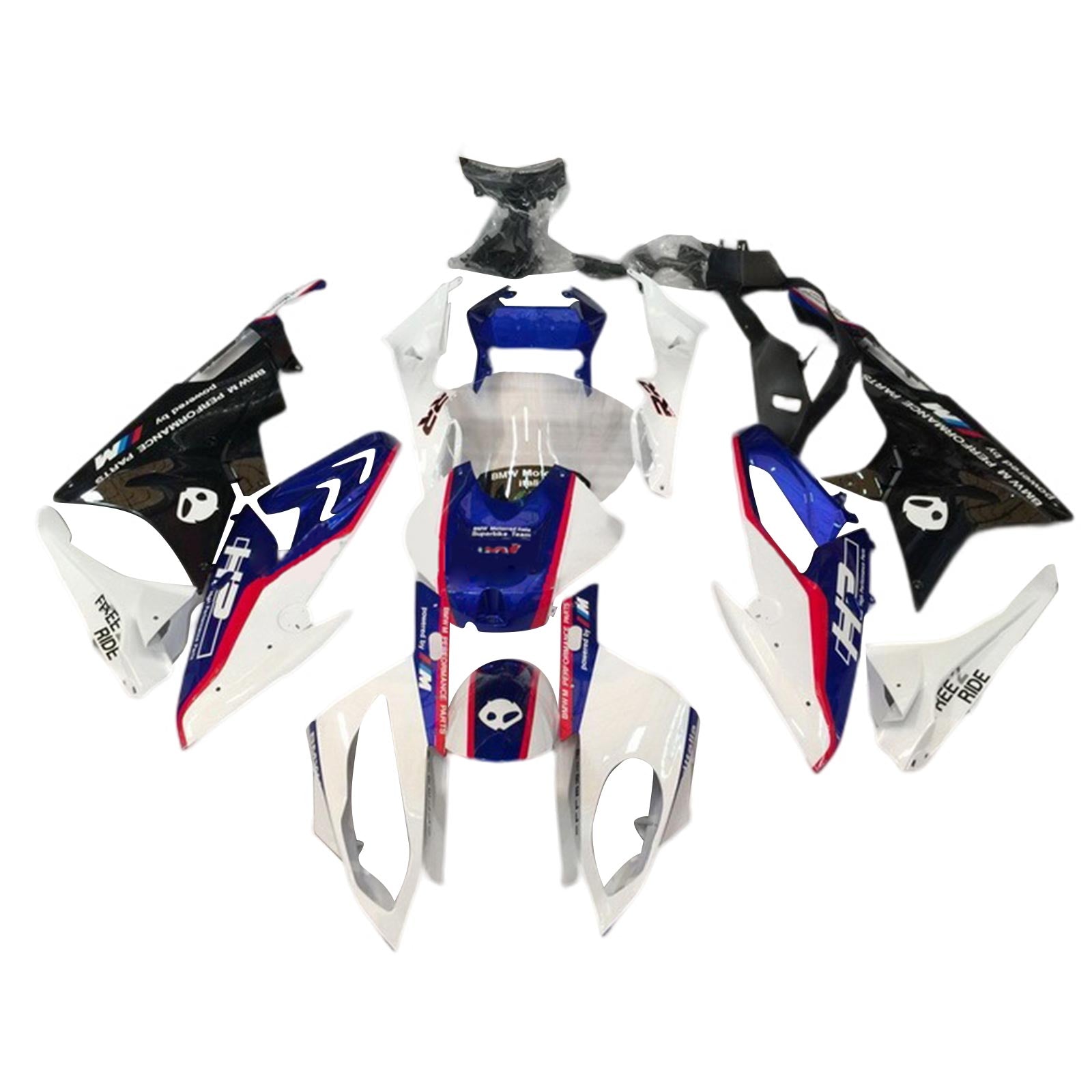 2017-2018 BMW S1000RR Kit Carénage Carrosserie Plastique ABS