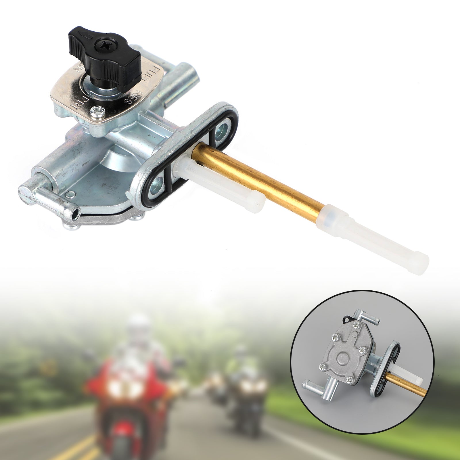 Gastank Brandstofkraan Benzinekraan voor Suzuki LTF400 LT-F400 Eiger 2003-2007 Generiek