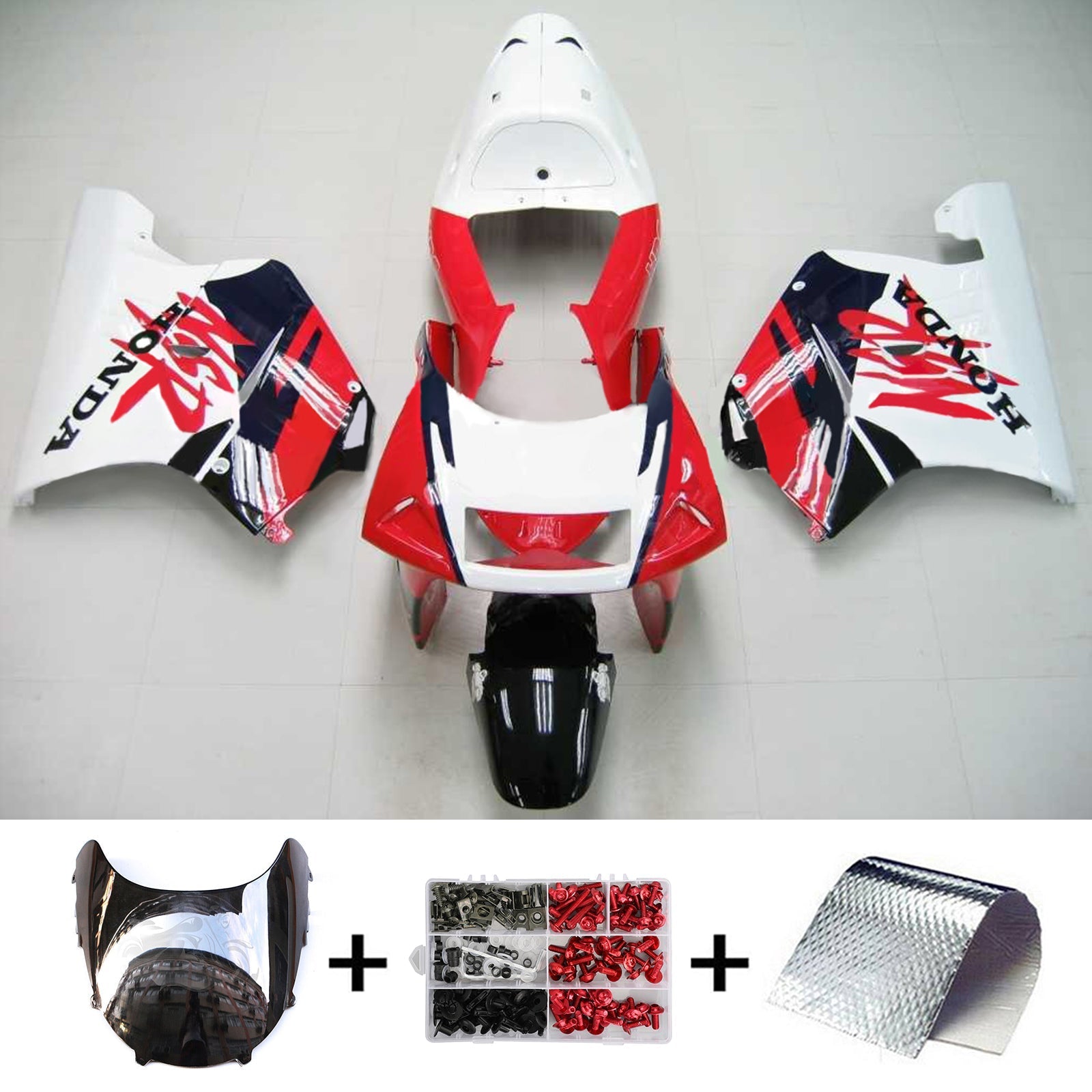 1994-1996 Honda NSR250 PGM-4 Kit de carénage injection d'amotopart Bodywork Plastic Abs # 102