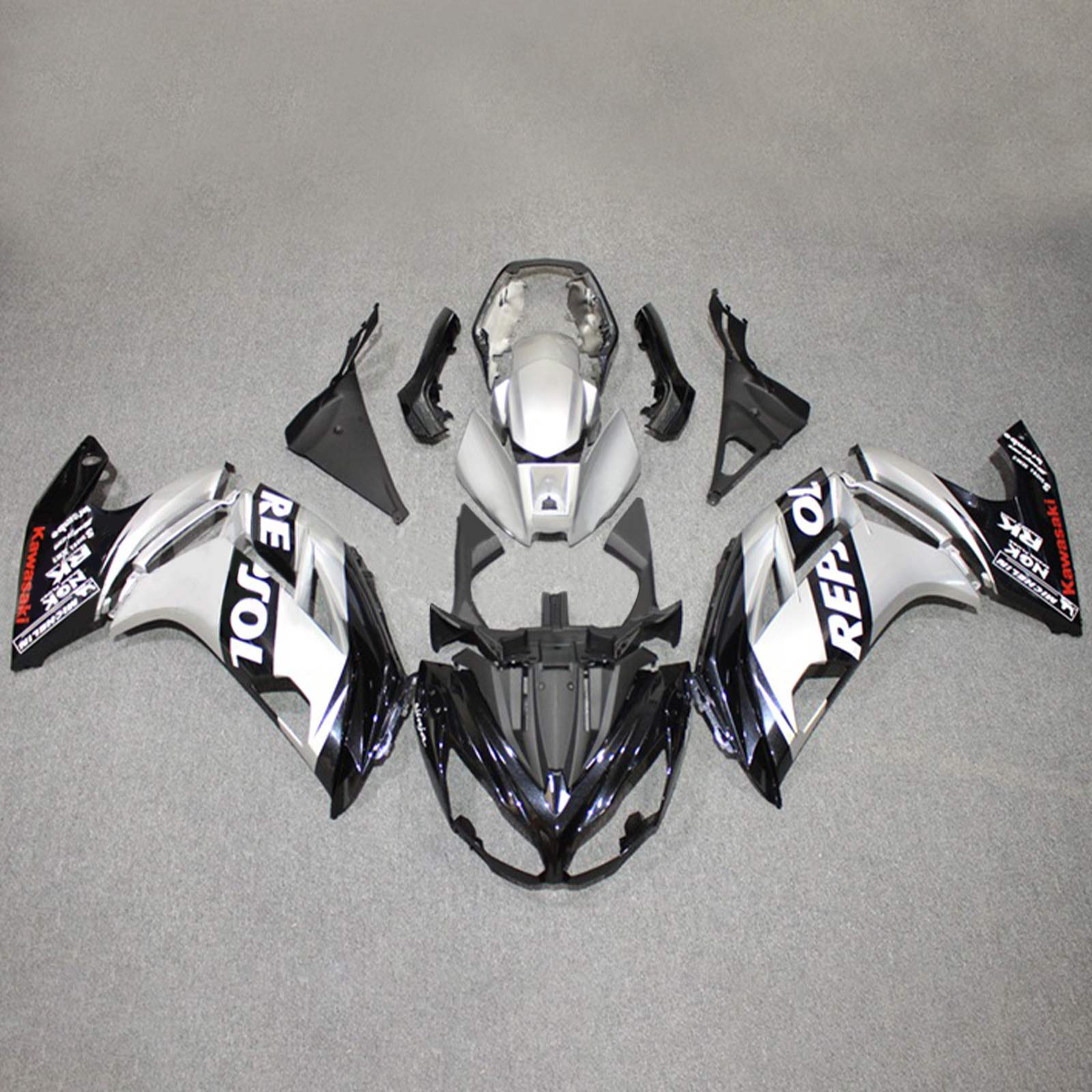 2012-2016 KAWASAKI ER6F NINJA650 AMOTOPART INJECTION FAIRING KIT BORDONS PLASTIQUE ABS # 119