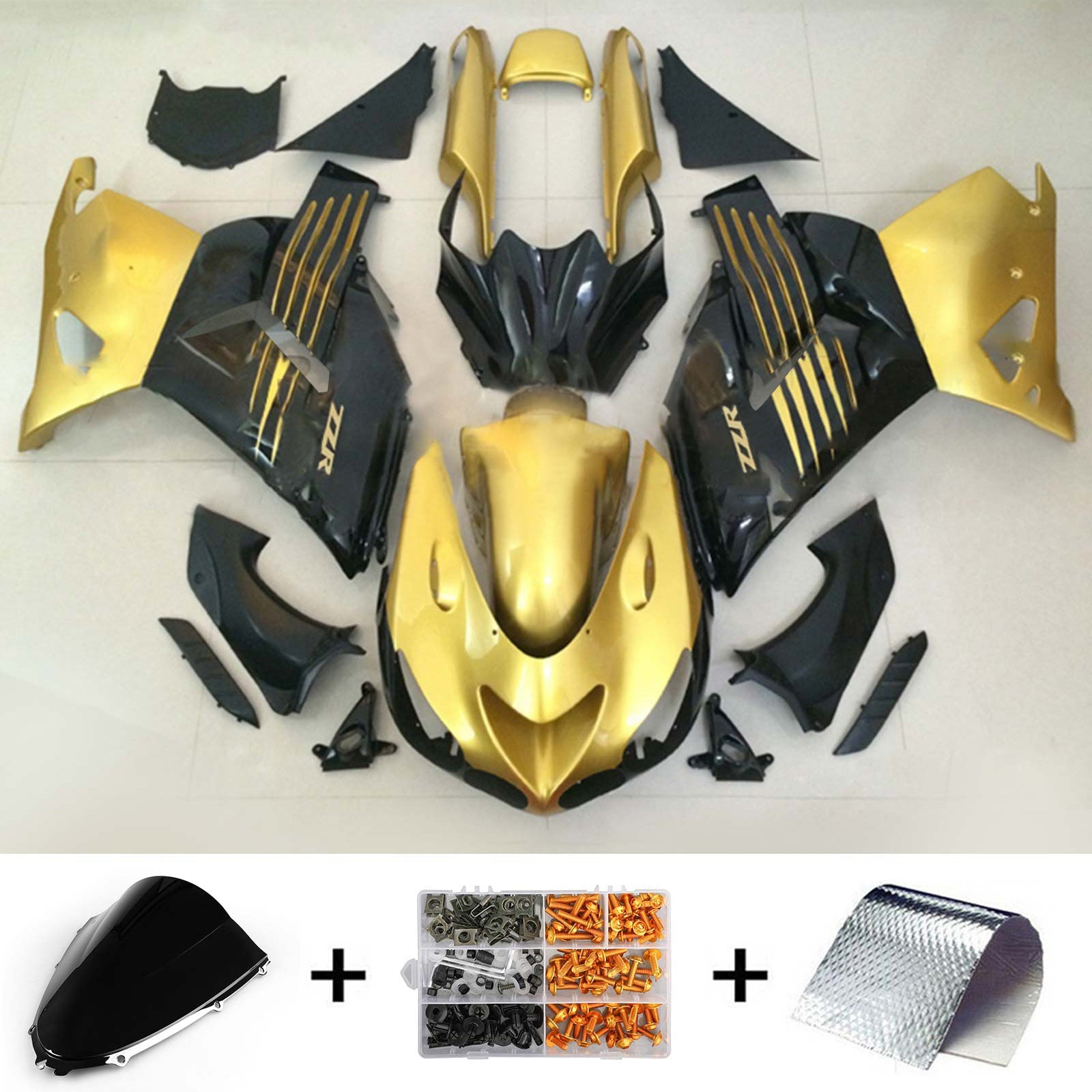 2006-2011 Kawasaki ZX14R Kit de carenado Carrocería Plástico ABS