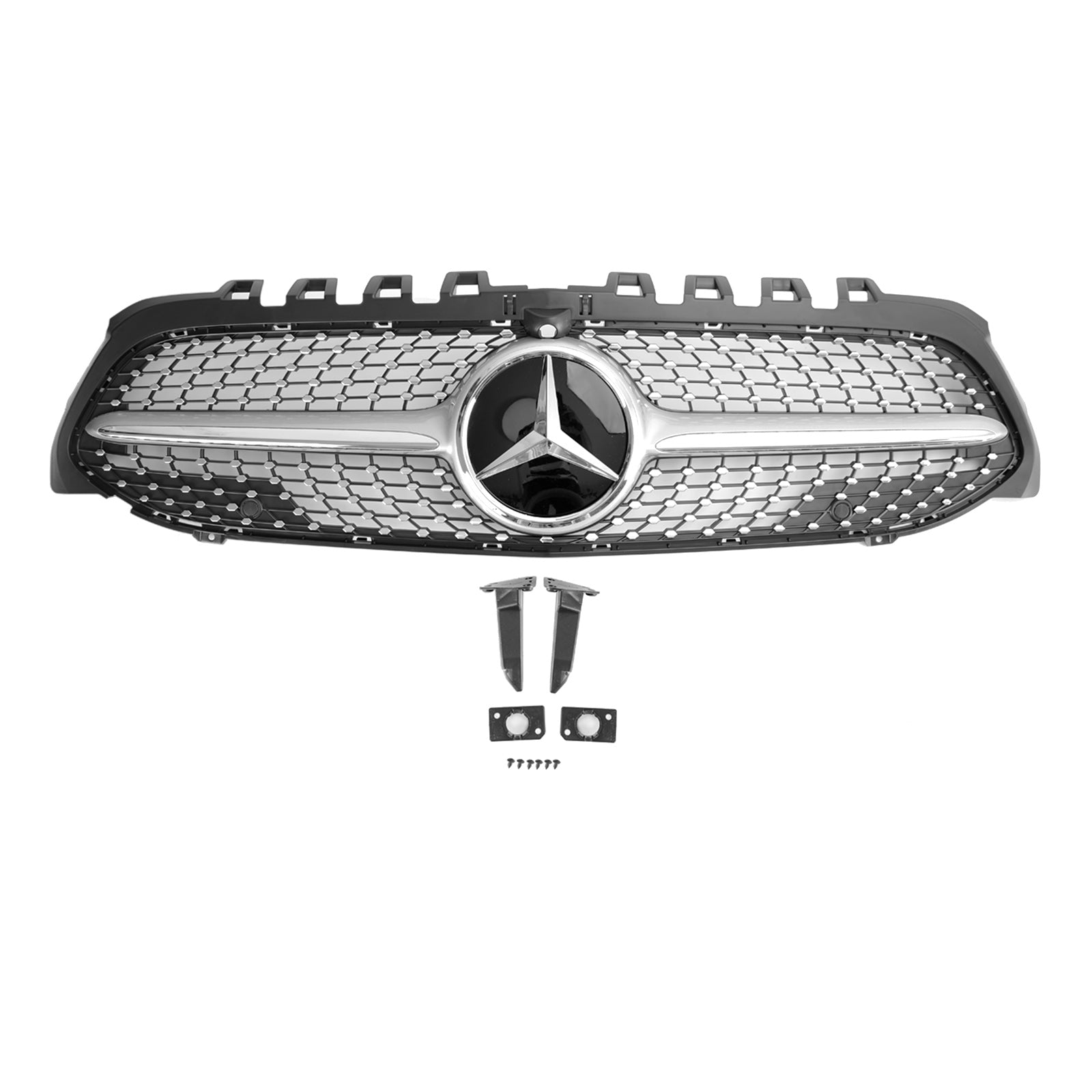 2019-2023 Benz A-klass W177 Diamantgrill fram, svart/krom