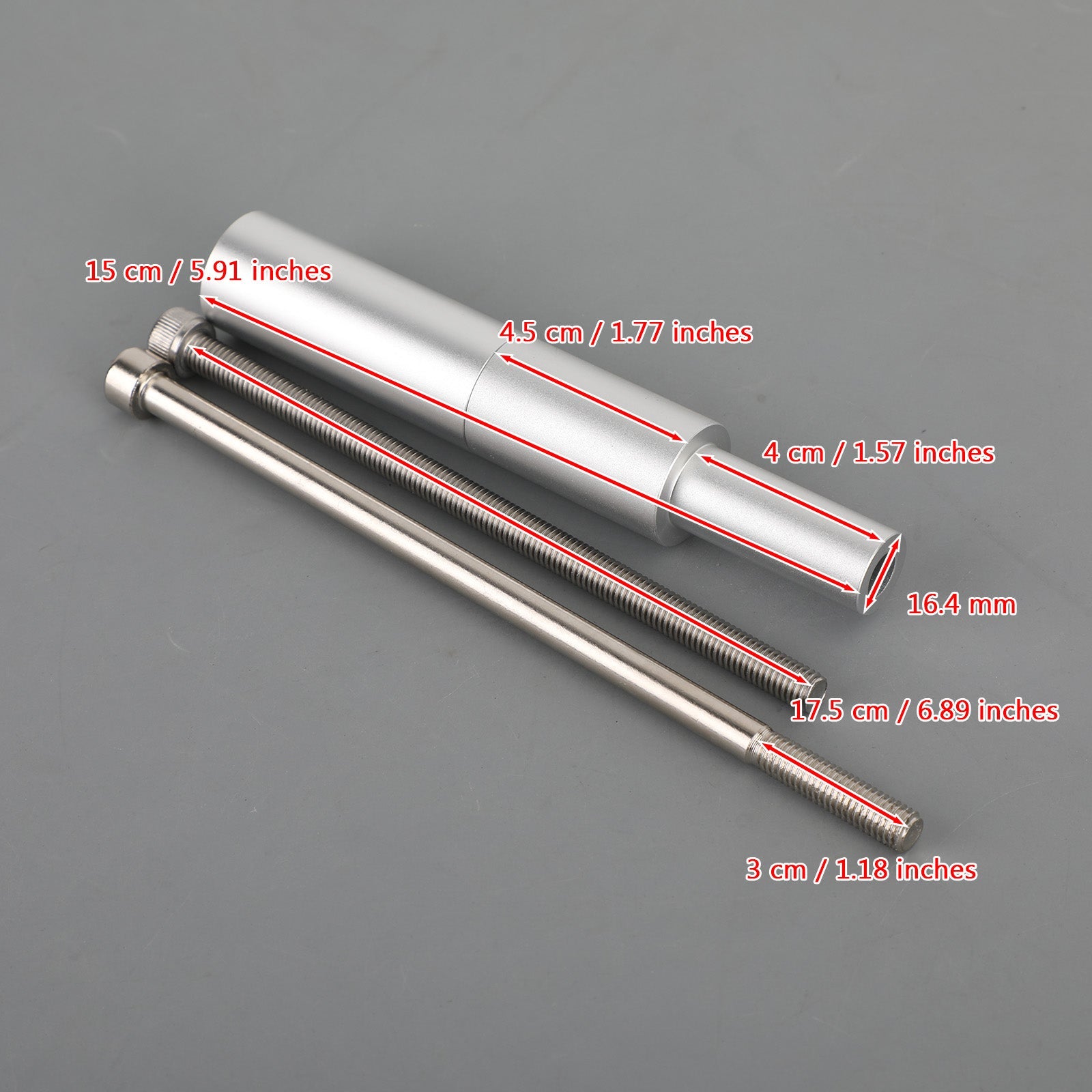 Areyourshop Spot Fog Driving Light Rod Holder Fit voor BMW R1200GSA 2014-2018 R1250GSA 18-21 Zilver