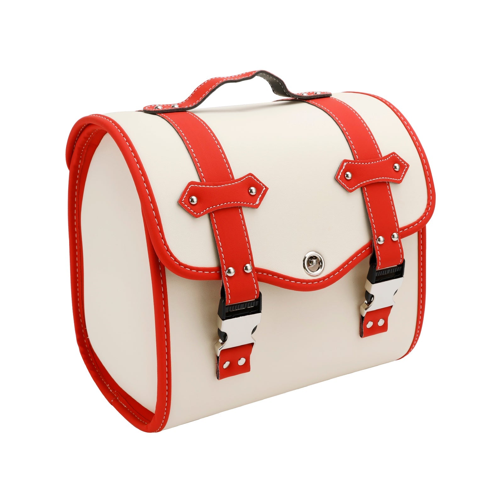 Zadeltas Zijopbergtas Gereedschapstas Universeel Snelsluiting Pu Voor Motor Bruin