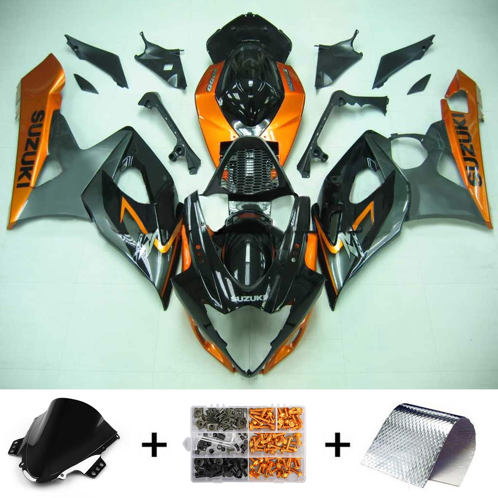2005-2006 SUZUKI GSXR1000 K5 AMOTOPART INJEKTION FAIRING KIT BOODYWORK ABS #117