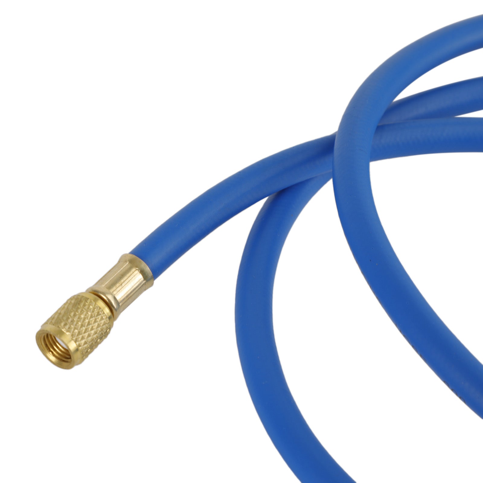 3x HVAC 1/4" SAE 600 PSI påfyllingsslanger med stengeventil AC-kjølemiddel R134A