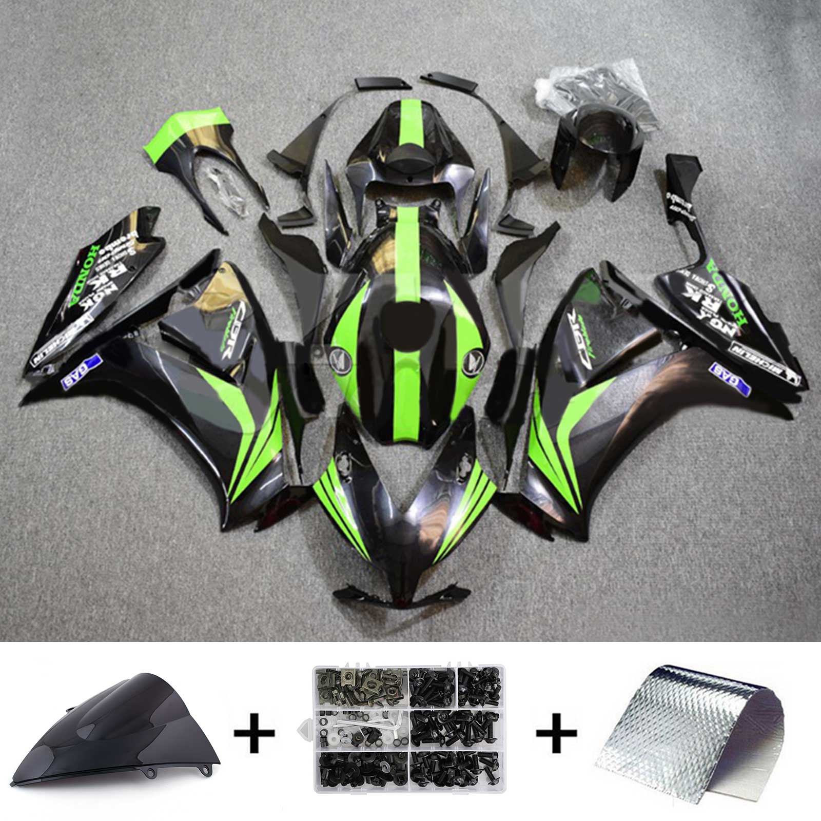 2012-2016 Honda CBR1000rr Injection Kit de carénage de camers Bodywork Plastic Abs # 165