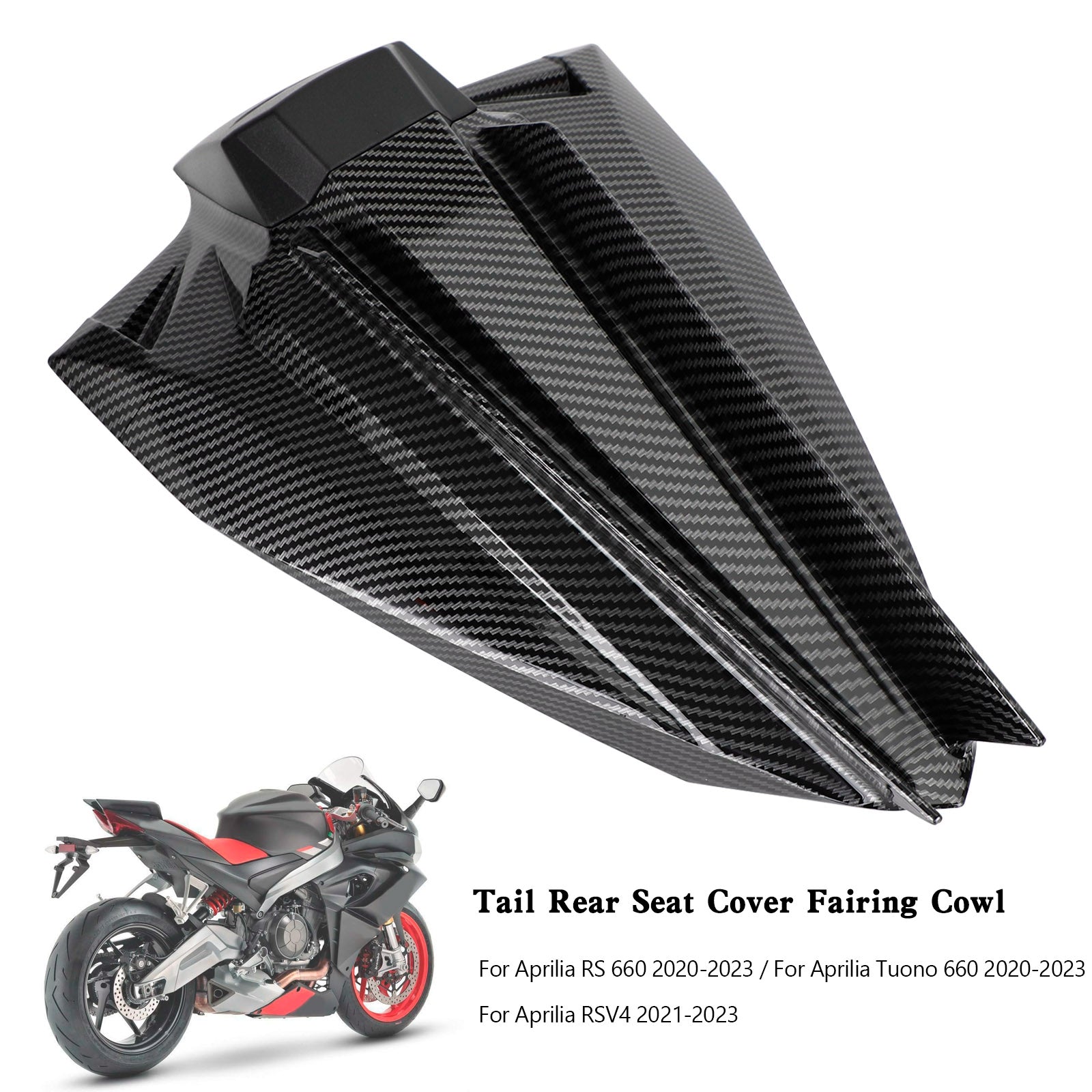 2020-2023 Aprilia RS 660 Zadné sedadlo Cover Cowl