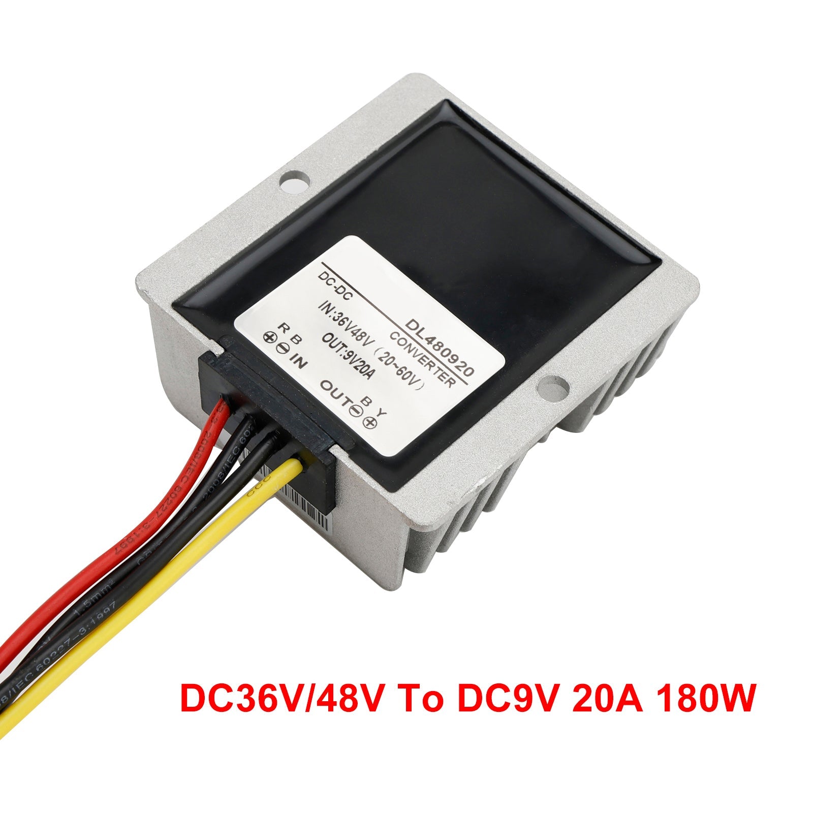 20A Waterproof DC/DC Converter Power Supply Regulator 36V/48V Step Down To 9V