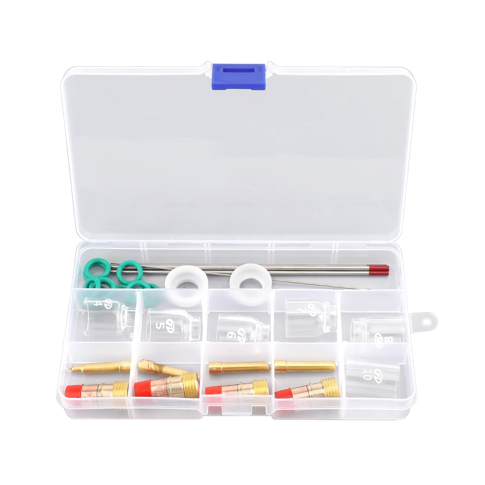 30st Tig Welding Stubby Gas Lens Pyrex Cup Kit Fits For Tig WP-17/18/26 Torch