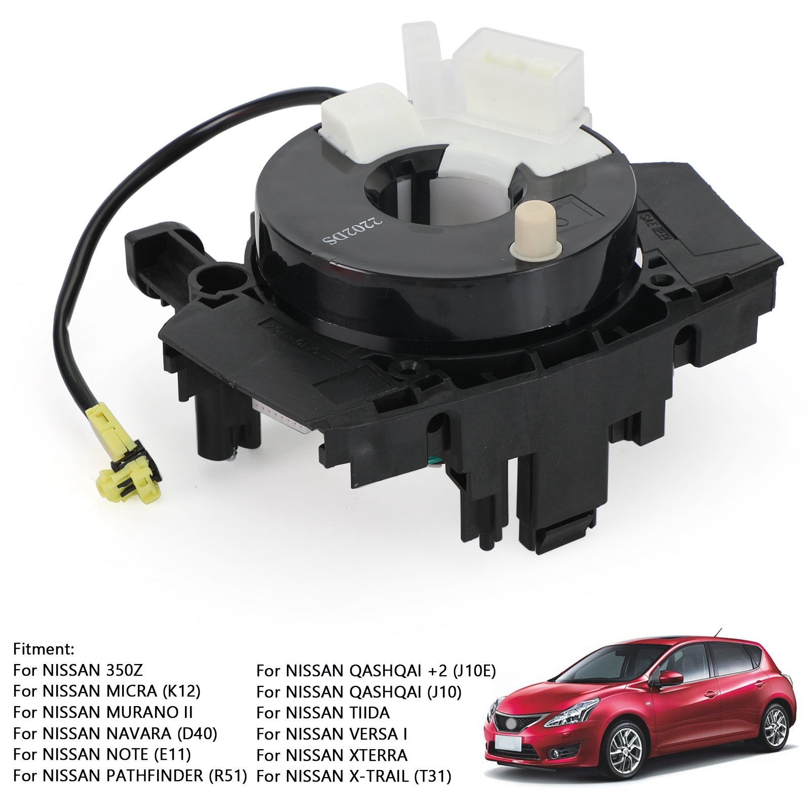 Nissan Clock Spring Squib Spiral Cable 25567-EB60A för Micra 350Z Navara X-Trail