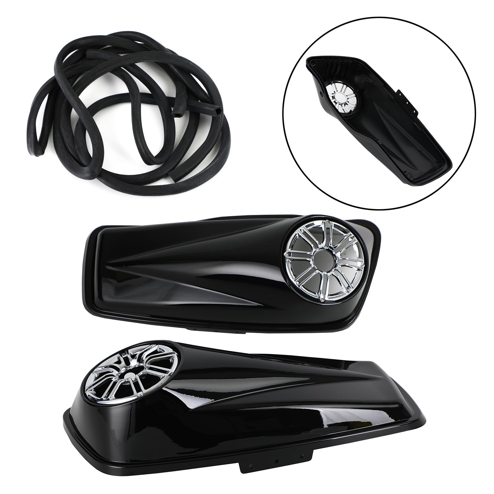 Tampas de alto-falante para Harley Touring Street Electra Glide Hard Saddlebag 6.5" 2014-21