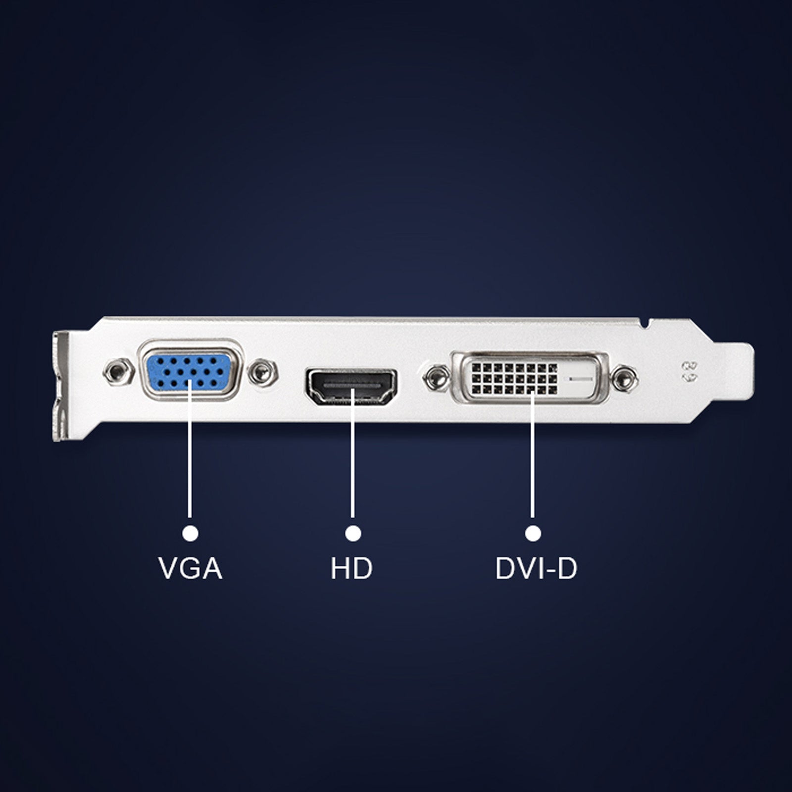 GT210 1G Cartão gráfico independente Card de faca de tira de máquina de meia altura de meia altura