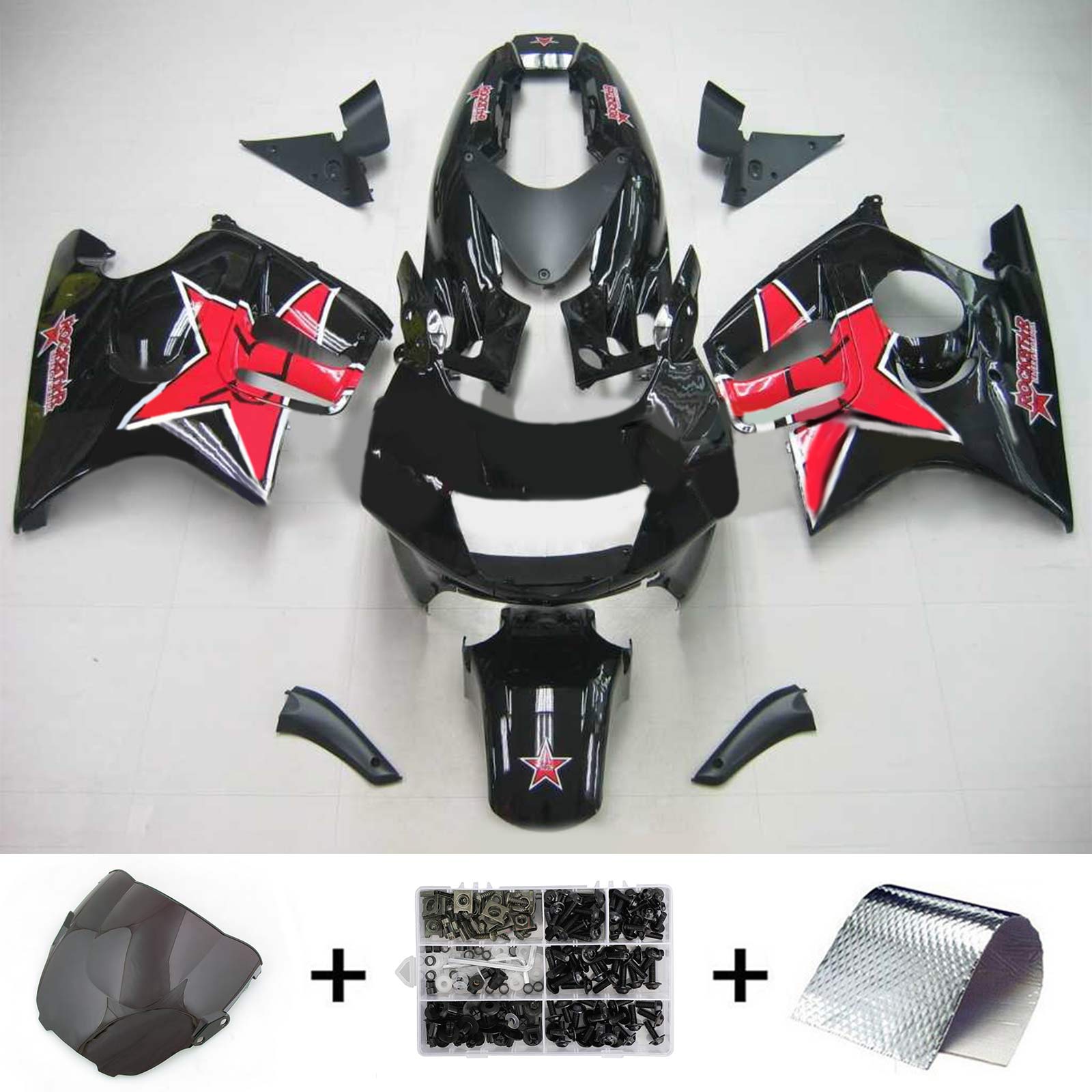 1995-1996 HONDA CBR600 F3 AMOTOPT INFEÇÃO KIT DE FAFORNAÇÃO BODYWORK ABS #104