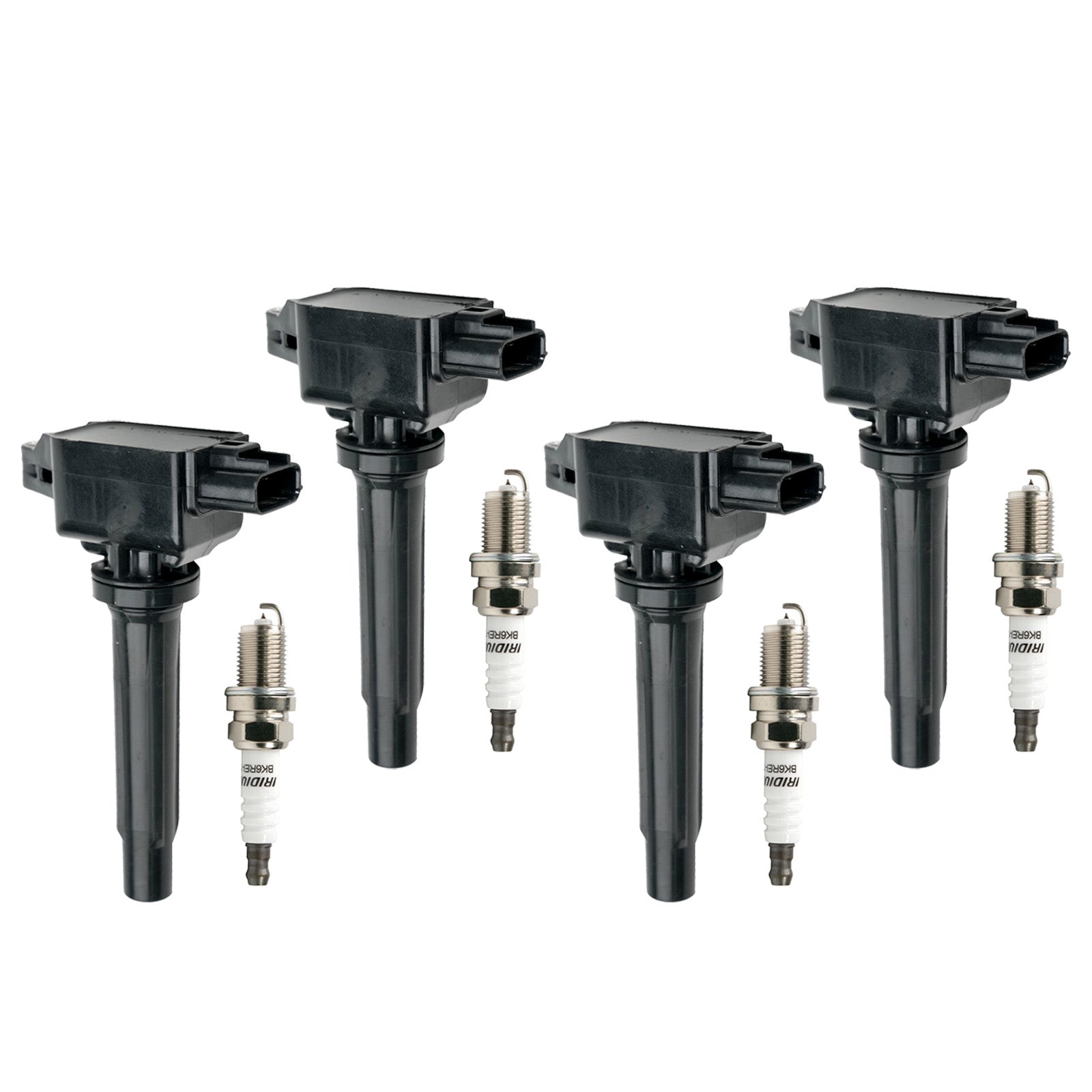 2016-2018 Mazda MX-5 Miata 2.0L L4 4x Ignition Coils+Spark Plugs UF656 Fedex Express