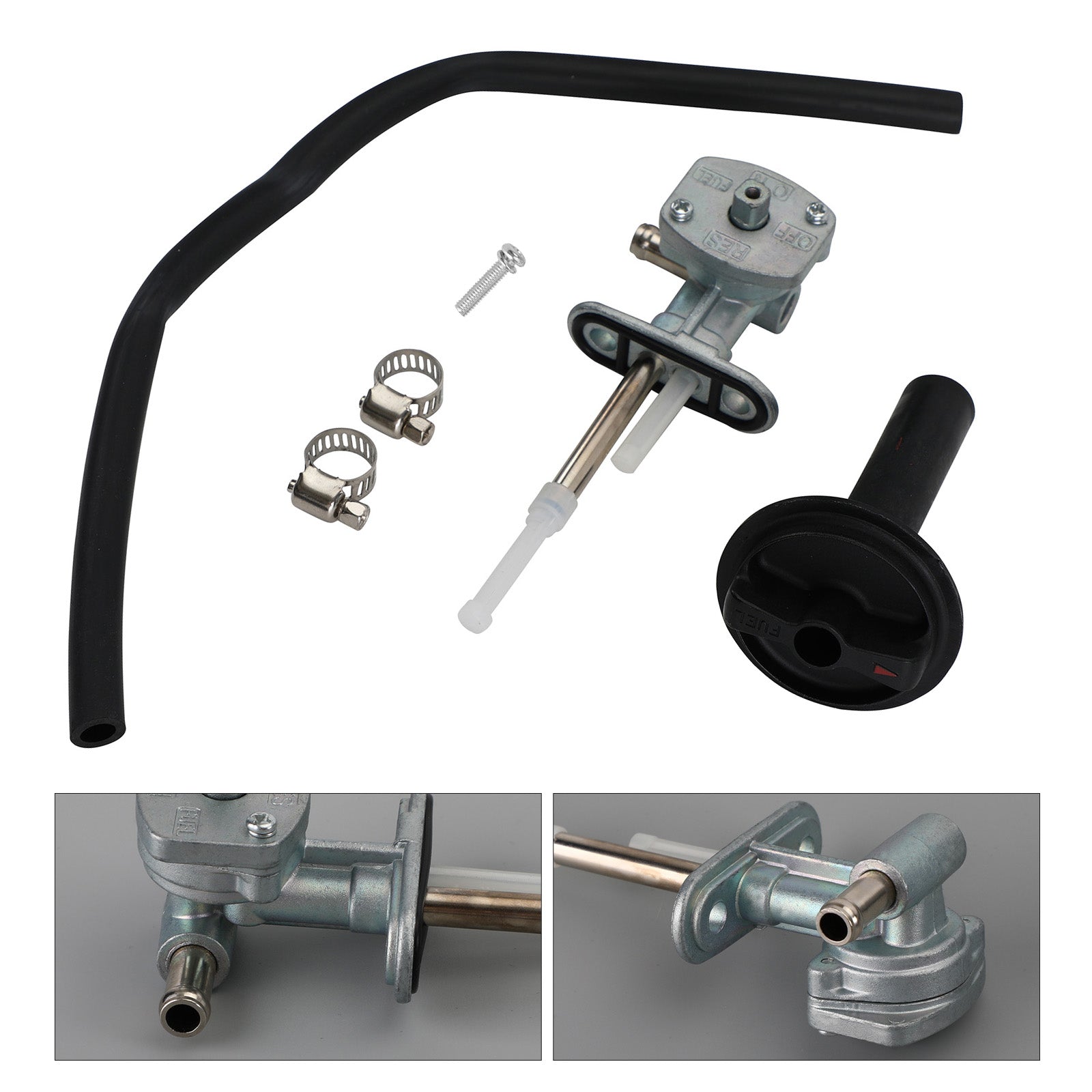 Brandstofklep Petcock & Hendelschroef voor Yamaha Grizzly YFM350 YFM660 5KM-24500-10