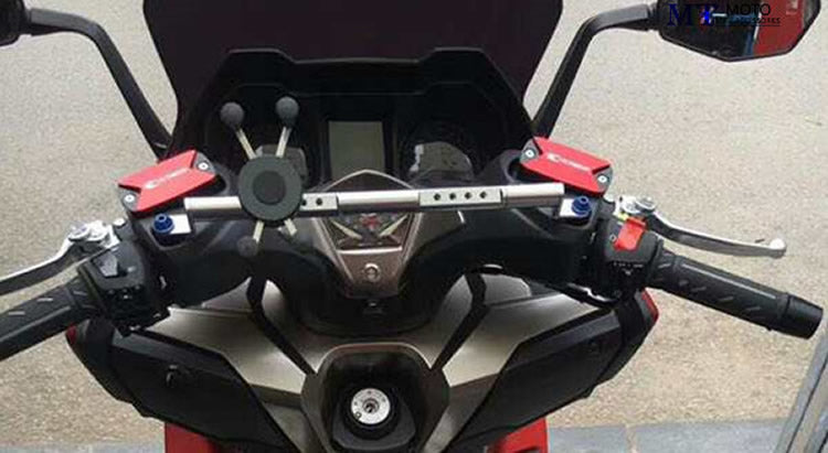 CNC Cross Bar Steering Damper Balance Spak för Kymco XCiting 250 300 400 500 Black Generic