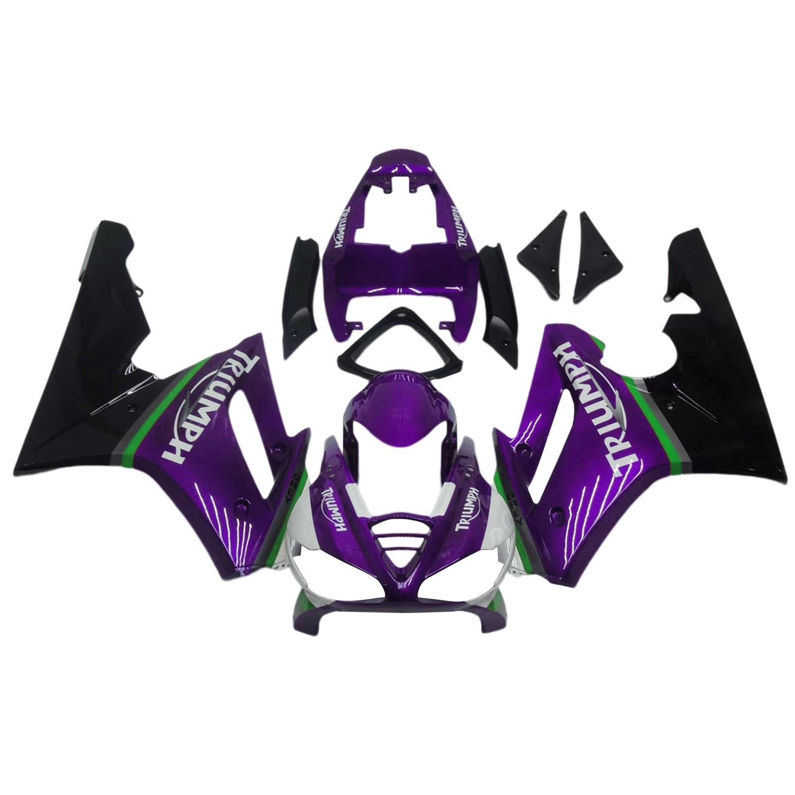 2009-2012 Triumph Daytona 675 Kit de carénage Kit de carrosserie en plastique Abs