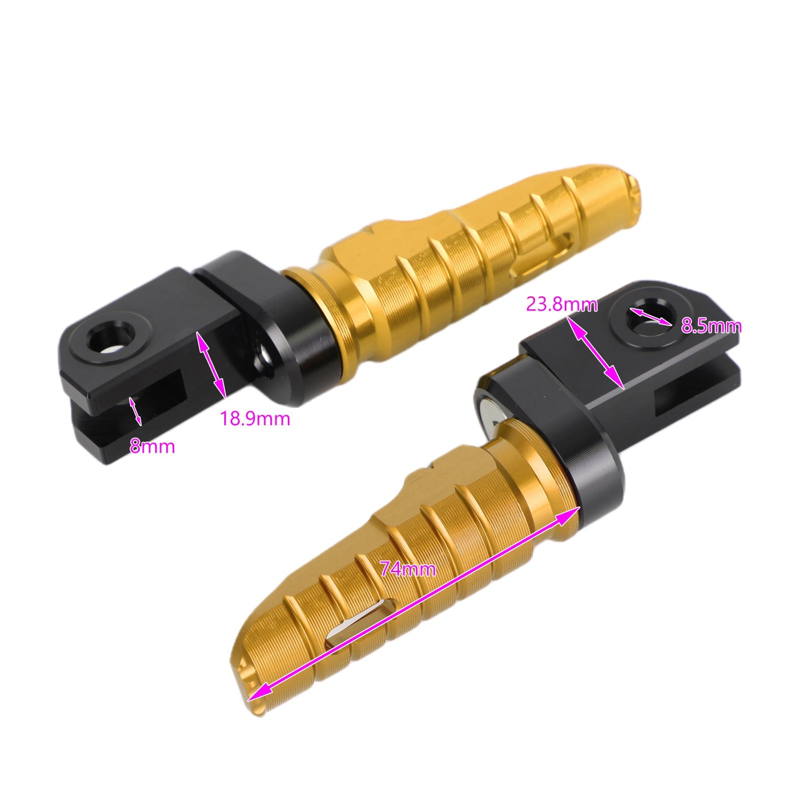 Reposapiés delanteros para Aprilia RSV4 Factory 2009-2022 Tuono 660 2021-2022 Genérico