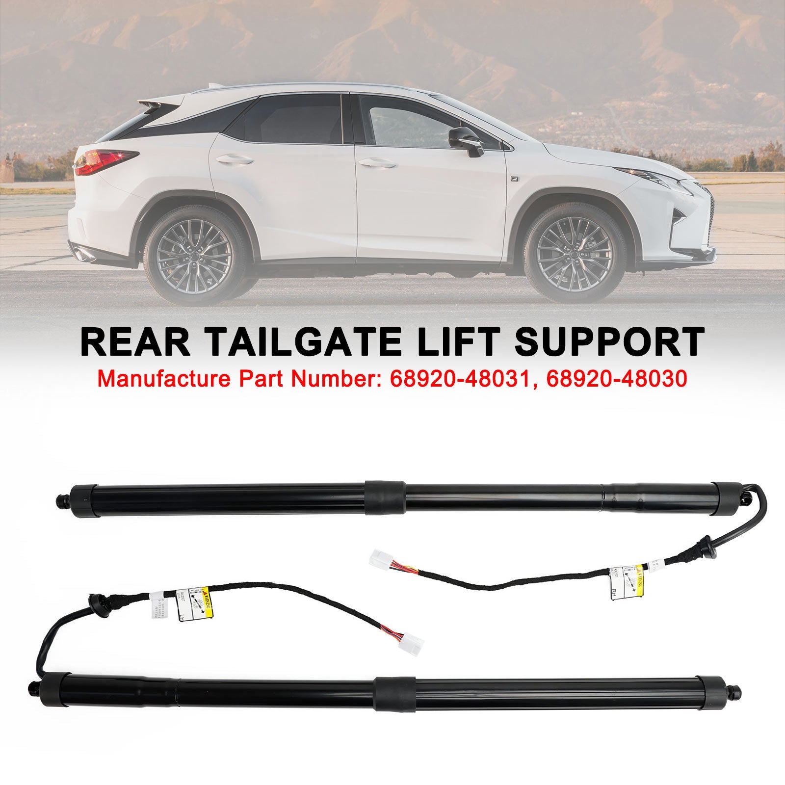 6892048031 2st bakre baklucka Support Struts Fit Lexus RX350 RX450H 2016-2019
