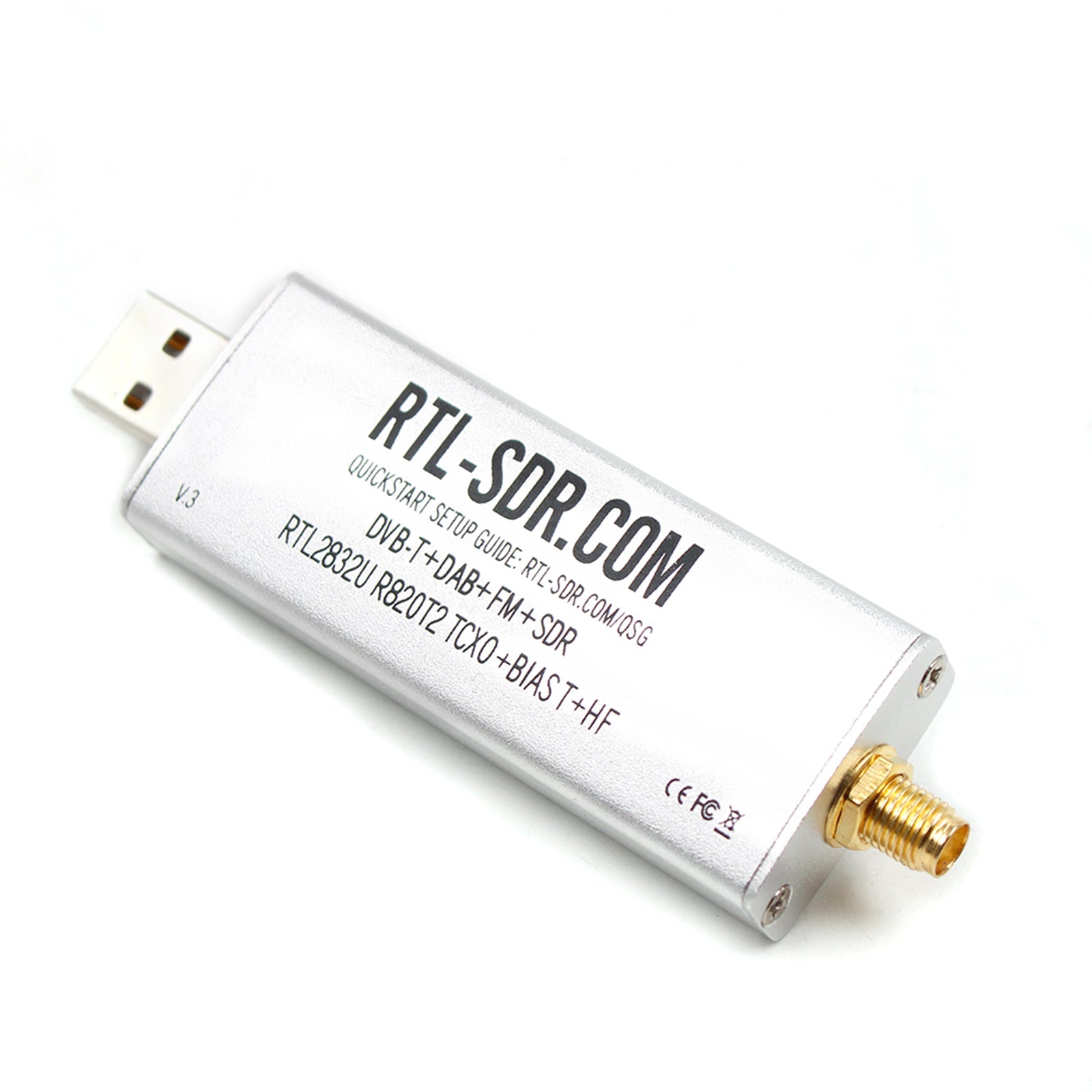 Blog RTL-SDR V3 RTL2832U 1PPM TCXO HF BIATON SMA SOGICIEL DÉFINIÉ RADIO R820T2