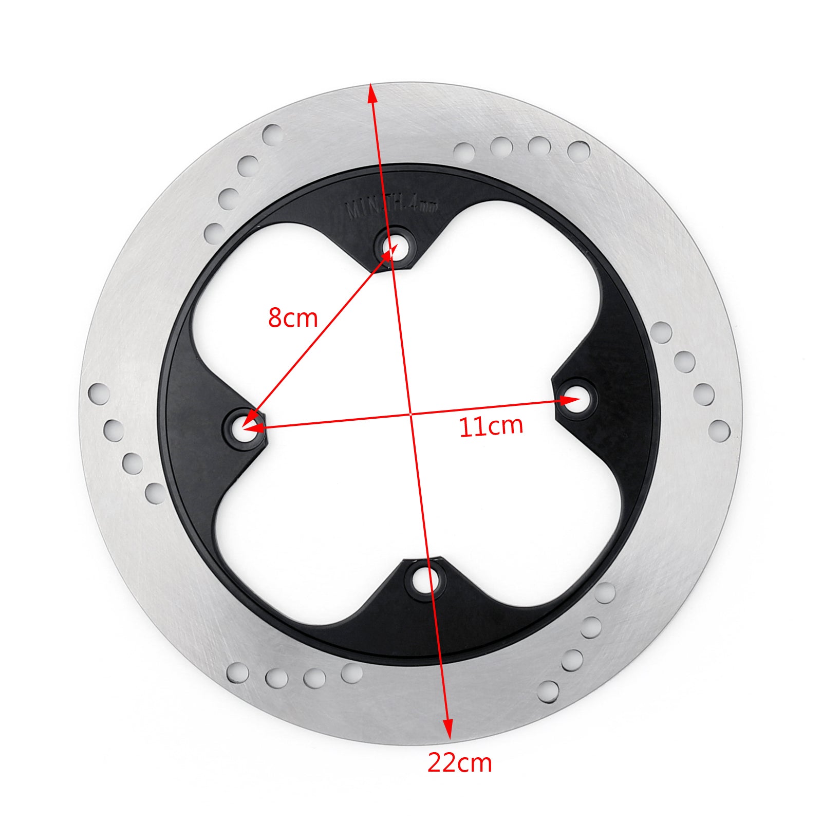 Bakbremsrotorskive Fit for Honda VFR 400 R NC30 89-92 RVF 400 R NC35 94-96