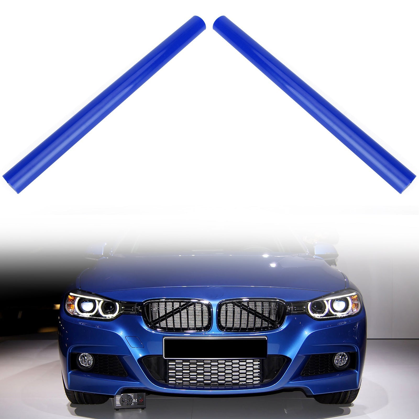 #A fargestøtte Grill Bar V Brace Wrap for BMW F30 F31 F32 F33 F34 F35 Blå generisk
