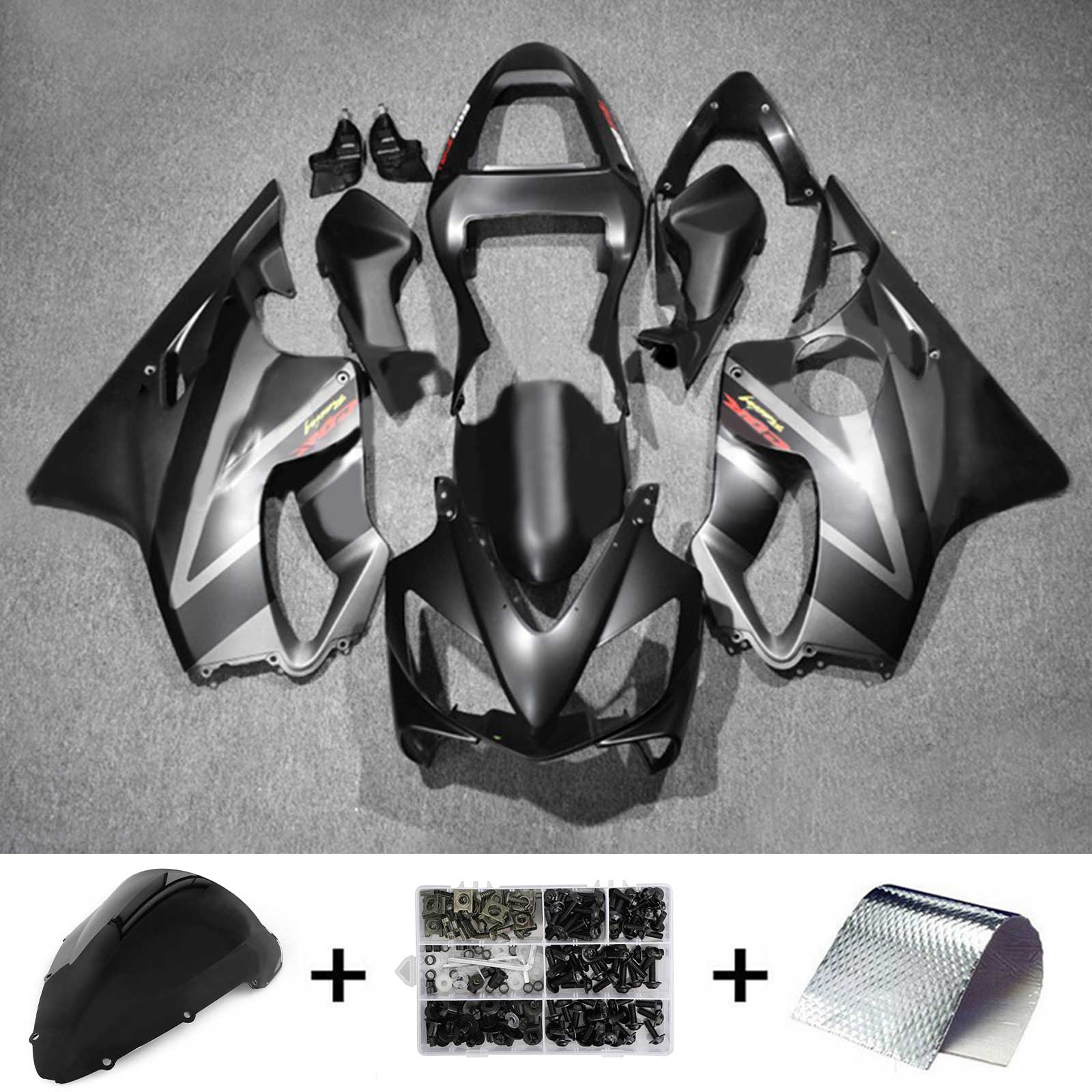 2001-2003 Honda CBR600 F4i Kit de carenado de inyección Carrocería Plástico ABS # 141