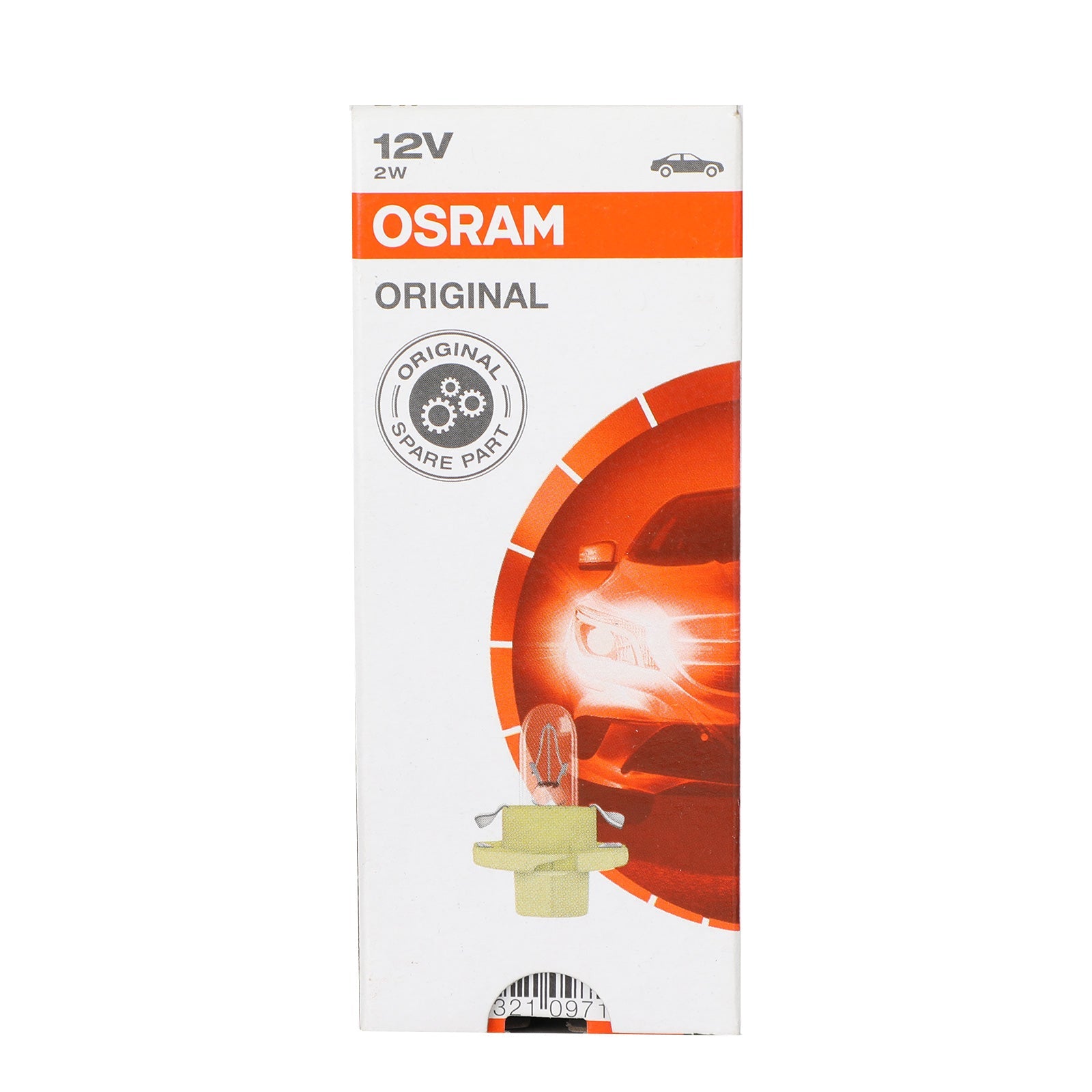 10x för OSRAM -bilens originalinstrumentbelysning 2352MFX6 12V 2W BX8.4D Generic