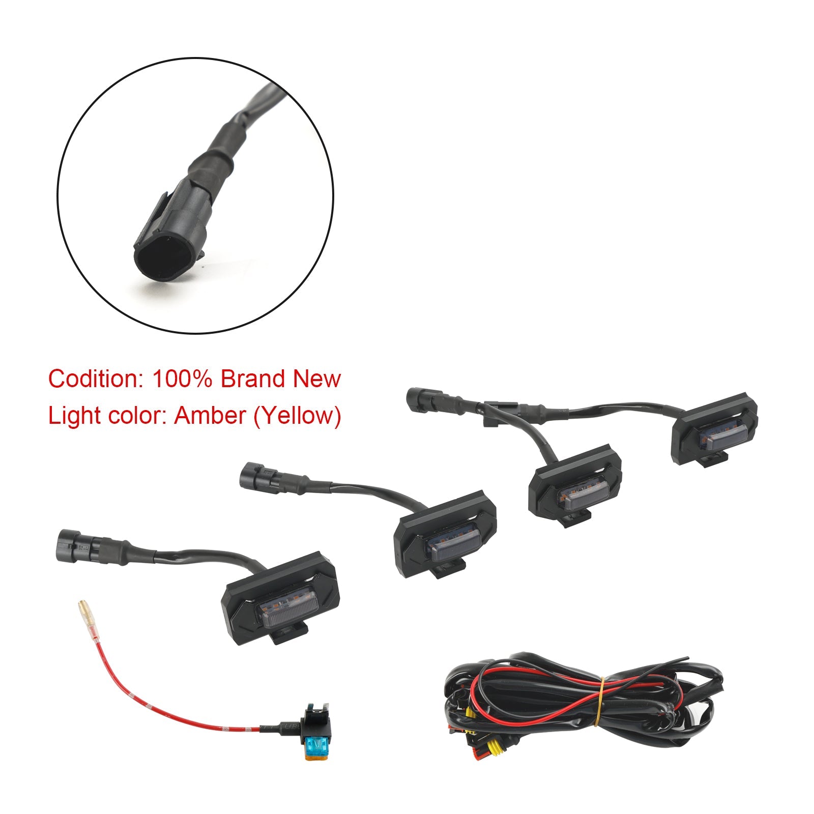 4 st LED-grilllampor passar Toyota Tacoma TRD Off Road & TRD Sport 2020-2023