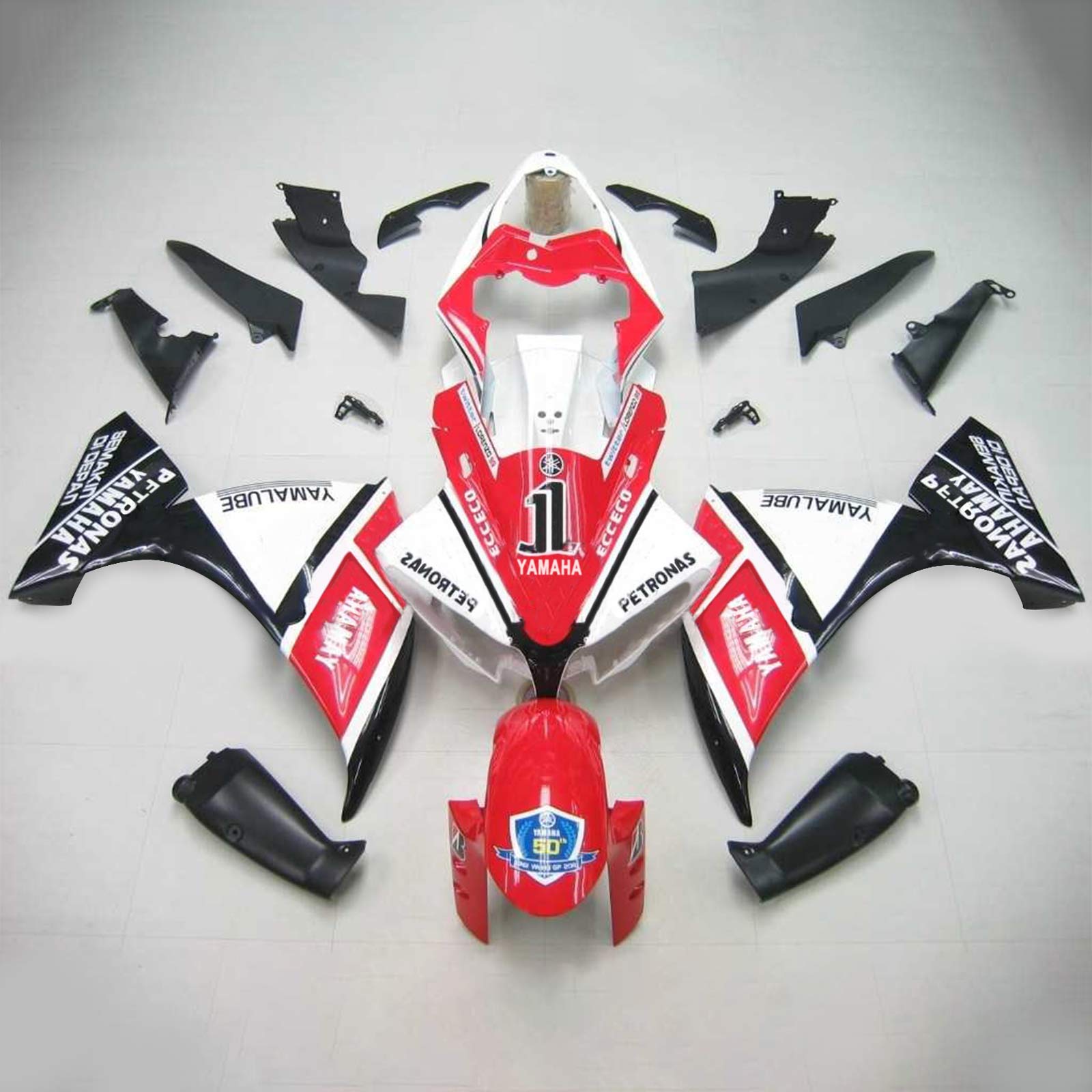 2012-2014 Yamaha YZF 1000 R1 Amotopart Injeksjon Fairing Kit Bodywork Plast Abs #102