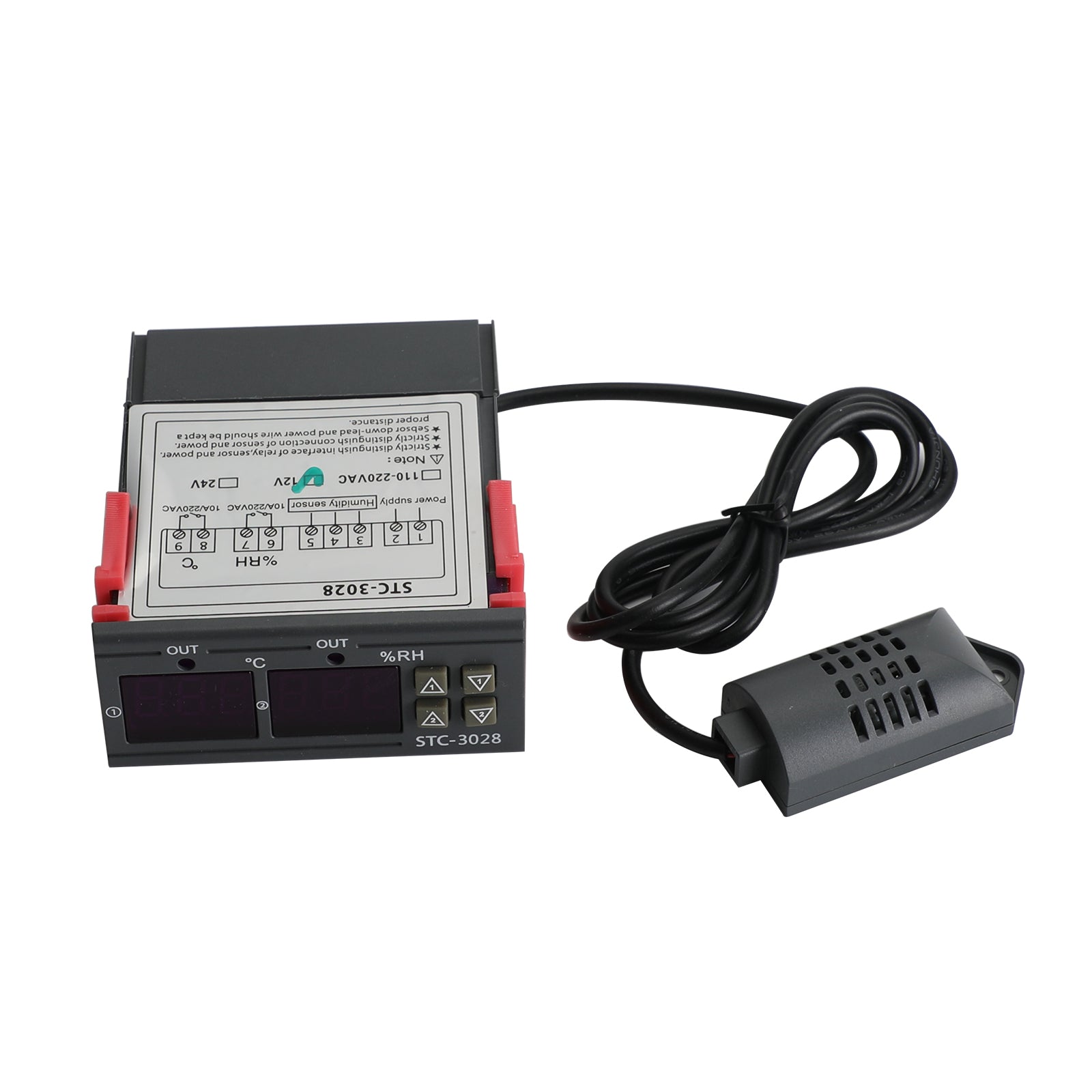 STC-3028 DUAL DISPLIZ DIGITÁLNEHO DIGITÁLNEHO TEPLOTNÉHO VONIER TERMOSTAT+Probe