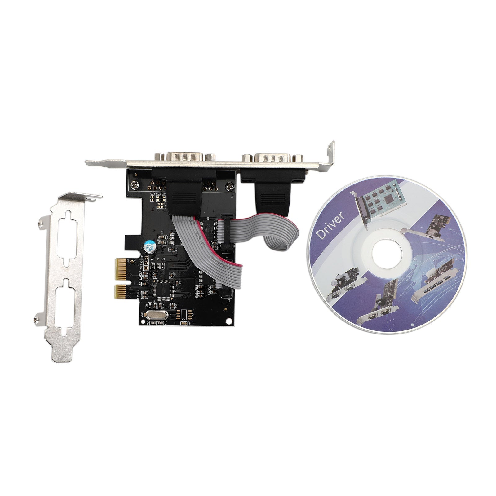 Tarjeta adaptadora de placa extensora PCI-Express, Chip WCH382 serie PCIE a RS232 de 2 puertos