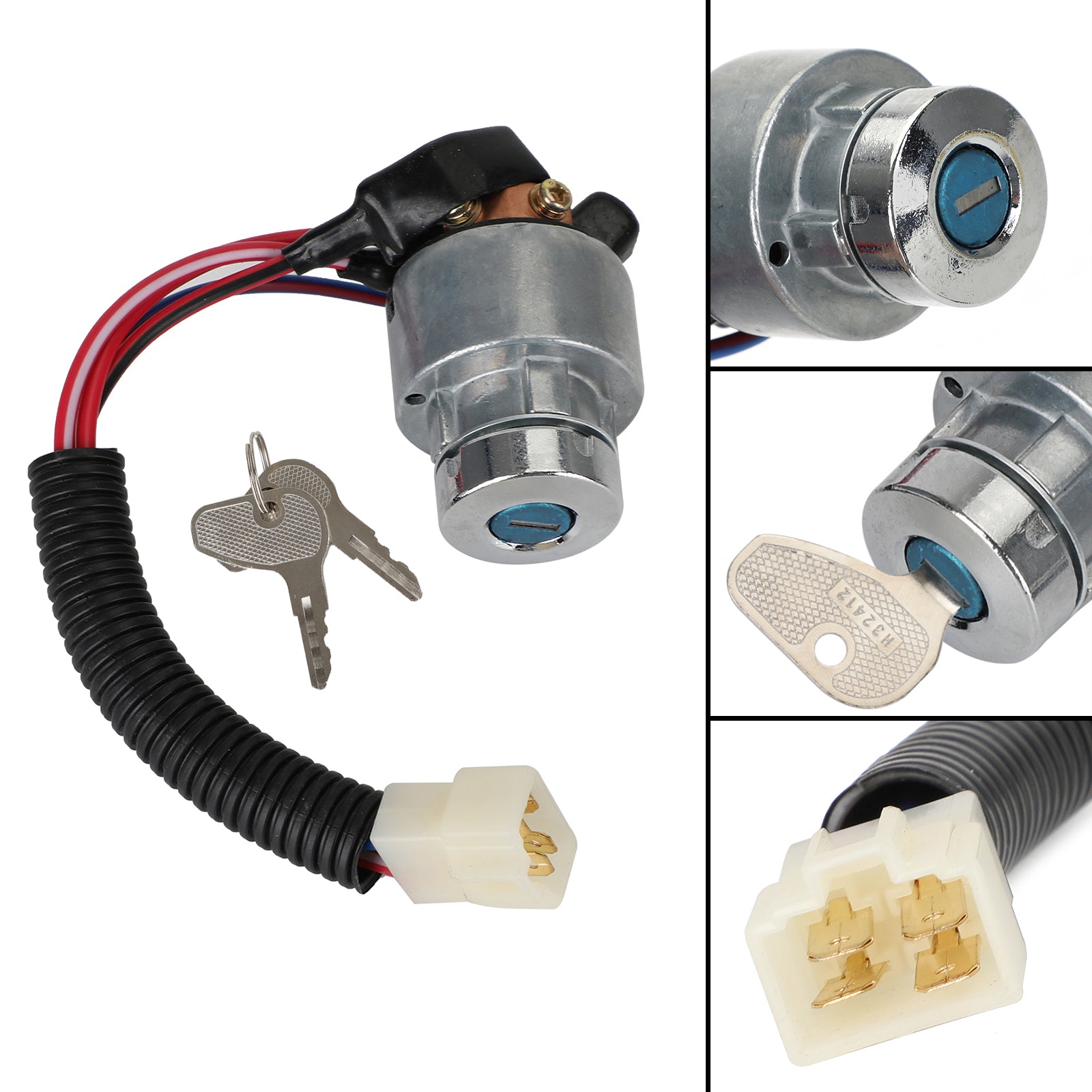 Interrupteur d'allumage pour Kubota L3200F L3200H L3400DT TC020-31820 TC020-31822