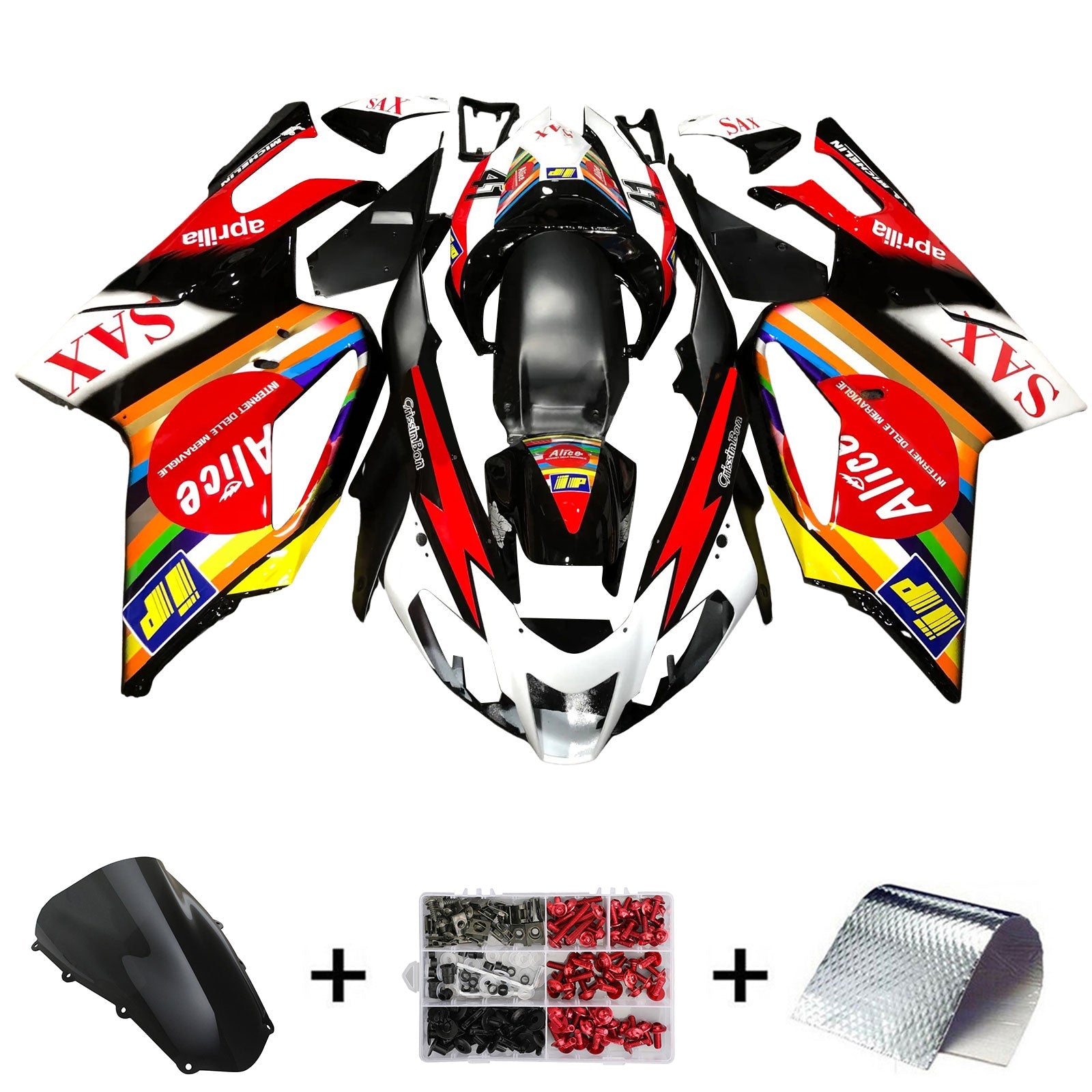 2003-2006 Aprilia RSV1000 Kit Carénage Carrosserie Plastique