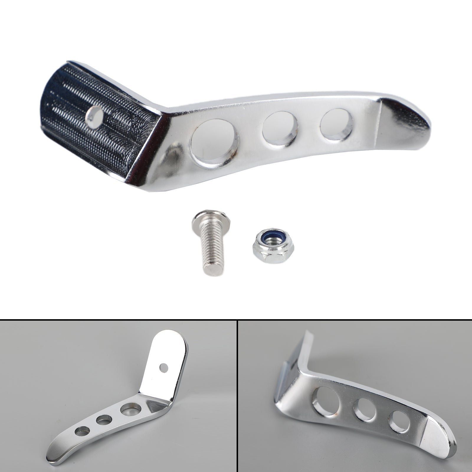 Motorcycle Chrome Stand Kickstand Extension Fit for Harley Touring Glide 91-20 Generic