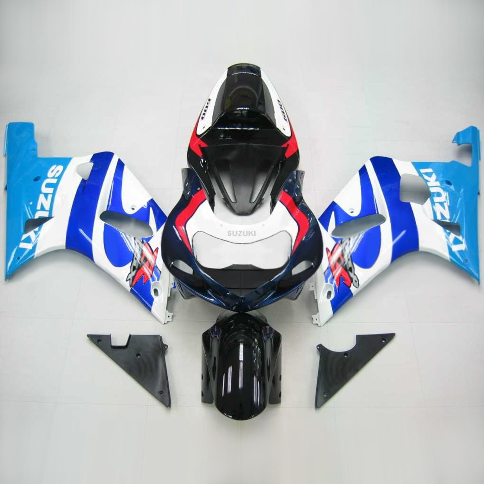 2001-2003 Suzuki GSXR600 K1 injektionsmässa kit Kroppsarbete Plastic ABS #107 AMOTOPART