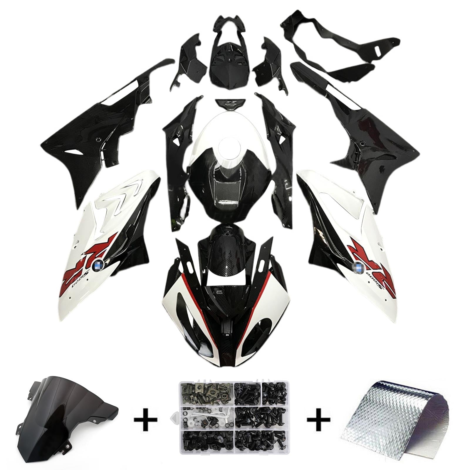2015-2016 BMW S1000RR Kit Carénage Carrosserie Plastique ABS