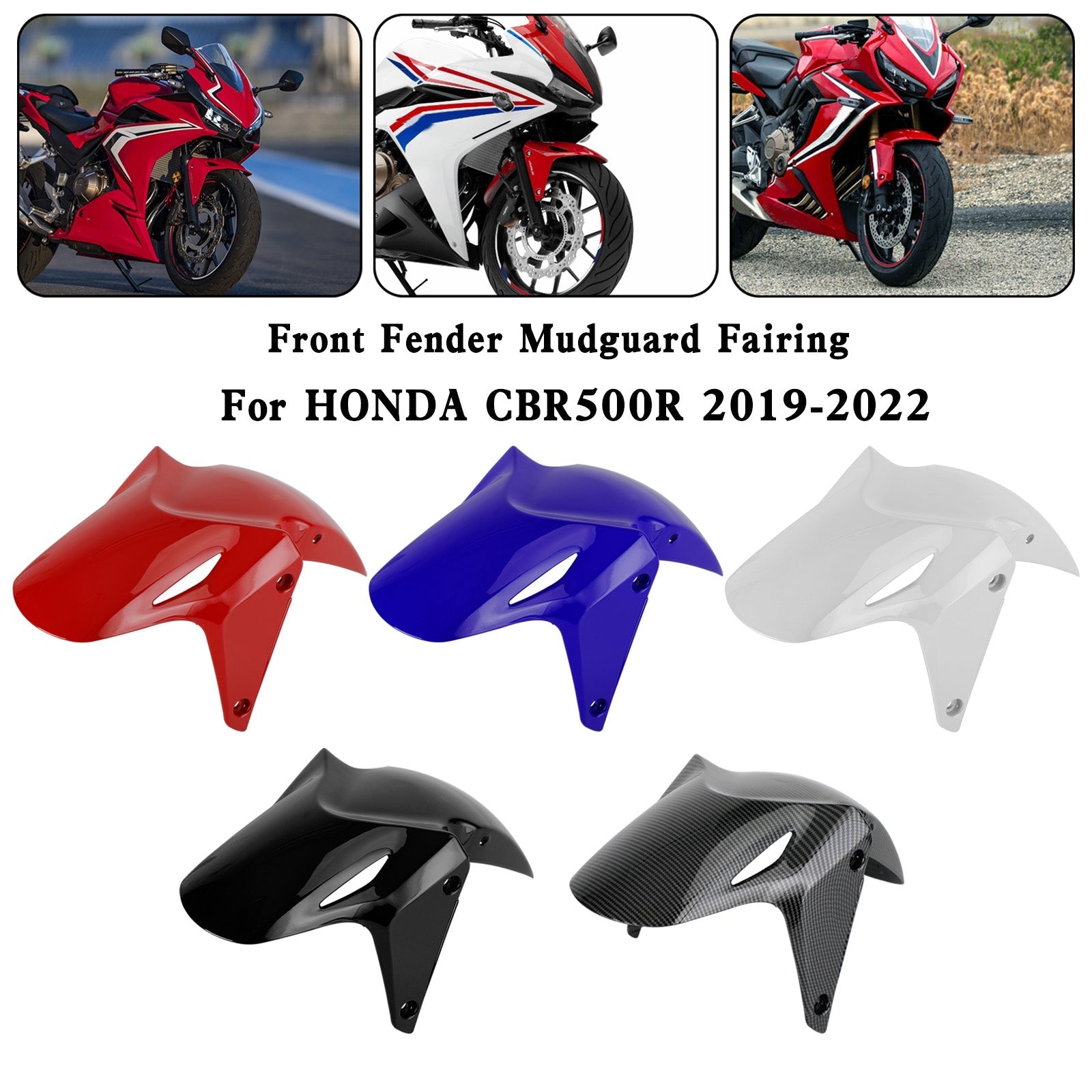 HONDA CBR500R 2019-2022 Voorspatbord Spatbord Hugger Kuipkuip