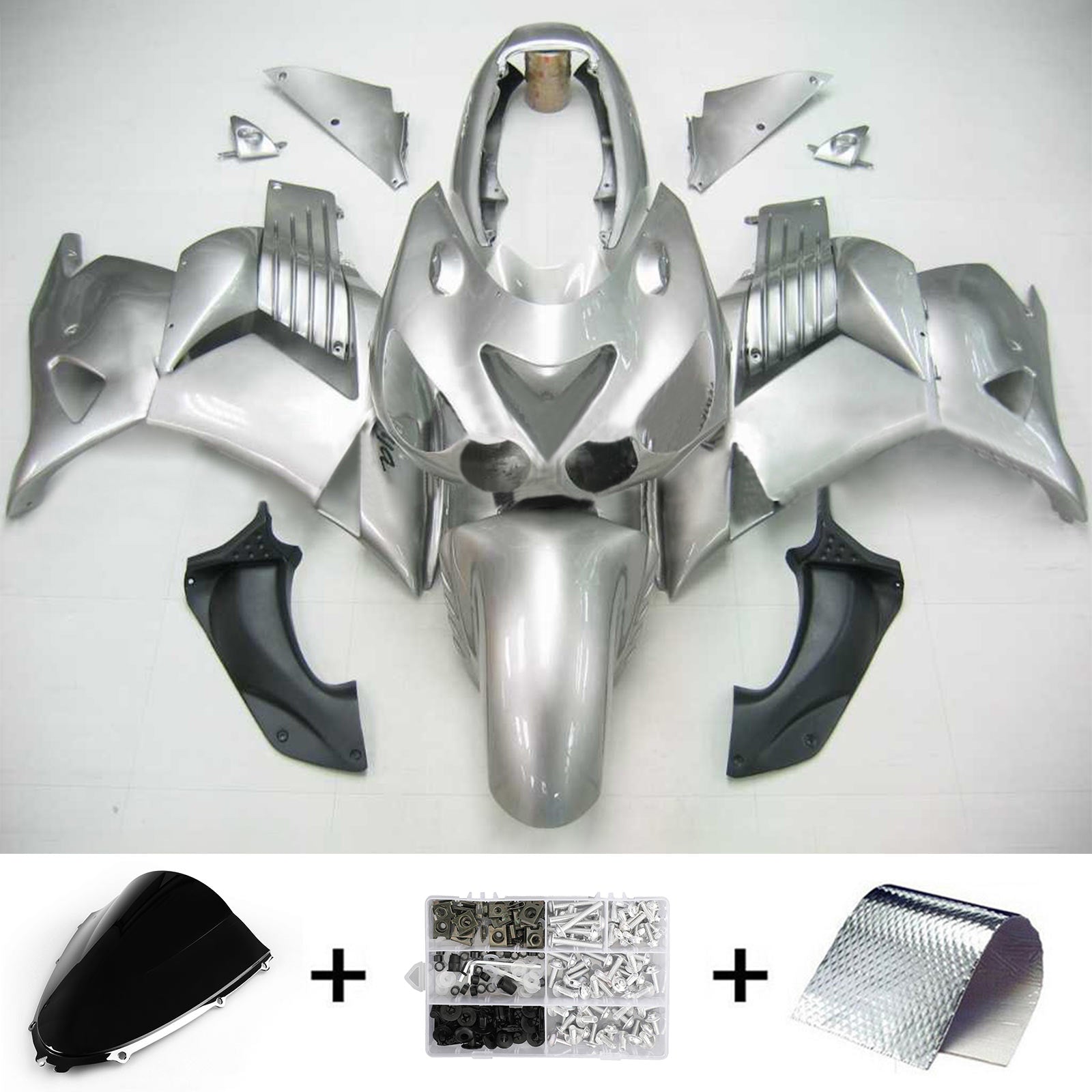2006-2011 Kawasaki ZX14R Kit de camerage d'injection de camers de carrosserie en plastique