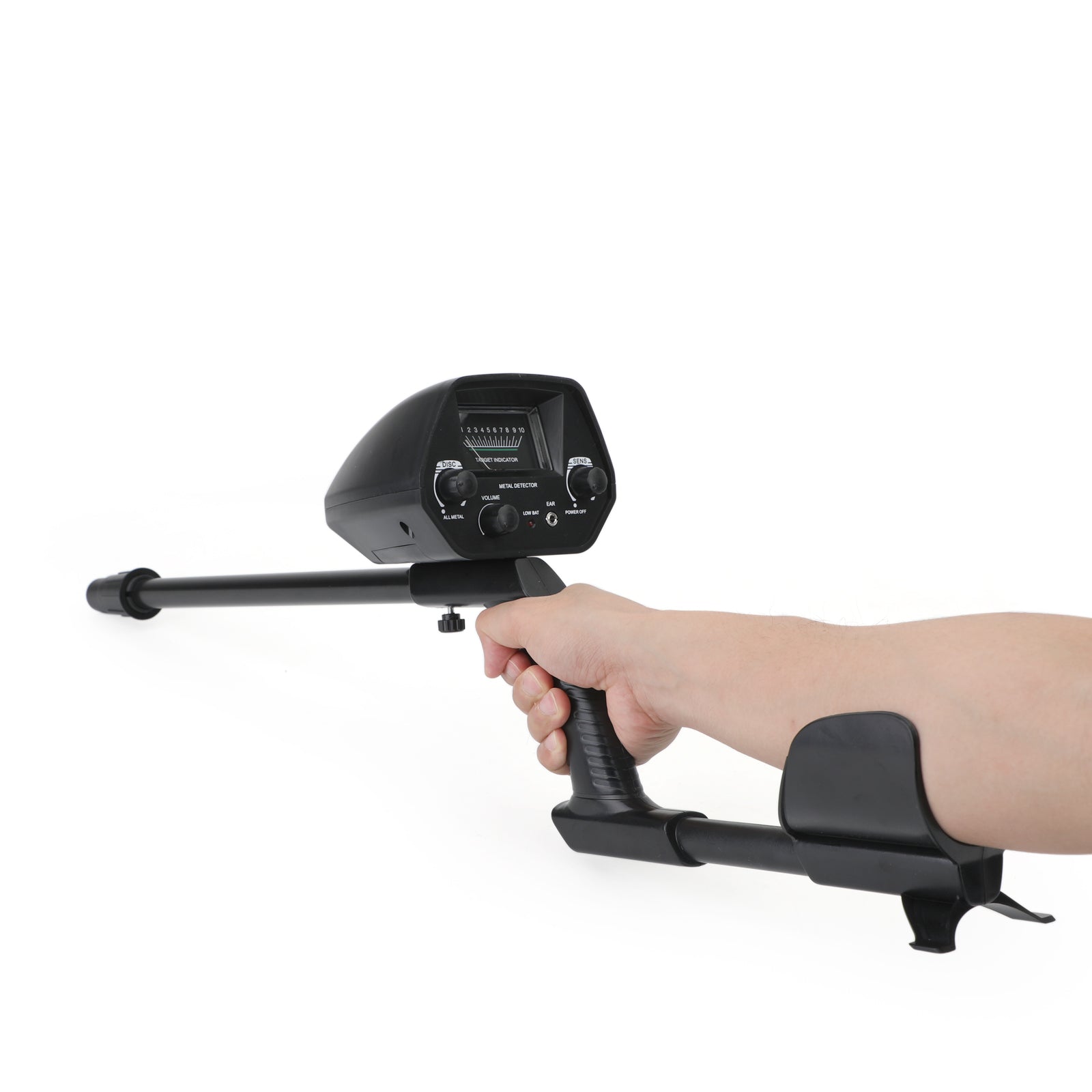 Metalldetektor 7.8" Coil Gold Digger Hunter Deep Sensitive Shovel Hörlurskit