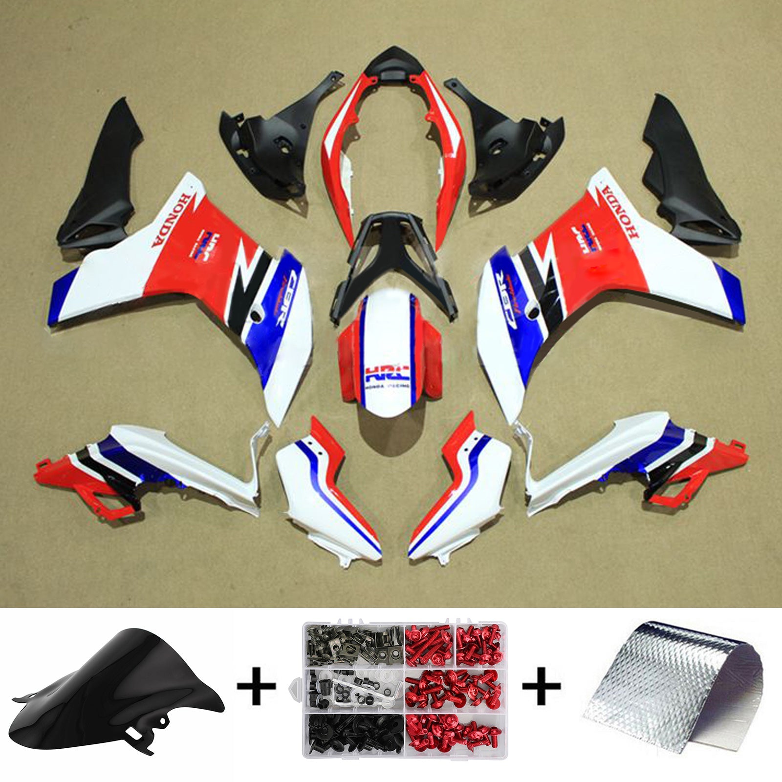 2011-2013 Honda CBR600F Kit de carenado de inyección Carrocería Plástico ABS#113