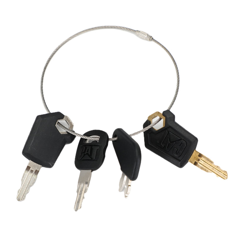 (4) Master Caterpillar Equipment Ignition Key For Cat 5P8500 Dozer Cat Keys