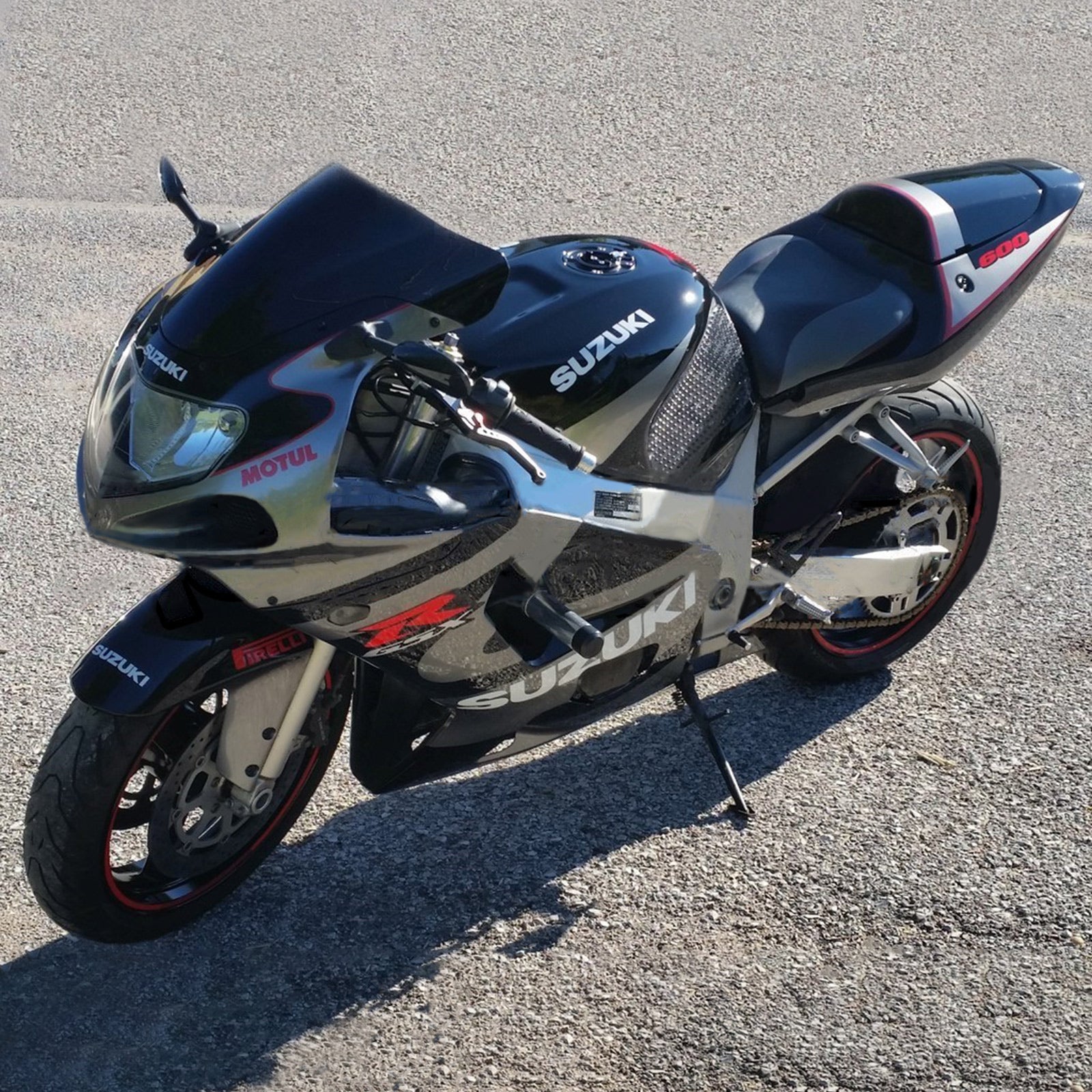 2001-2003 Suzuki GSXR600 K1 injektionsmässa kit Bodywork Plastic ABS #109 AMOTOPART