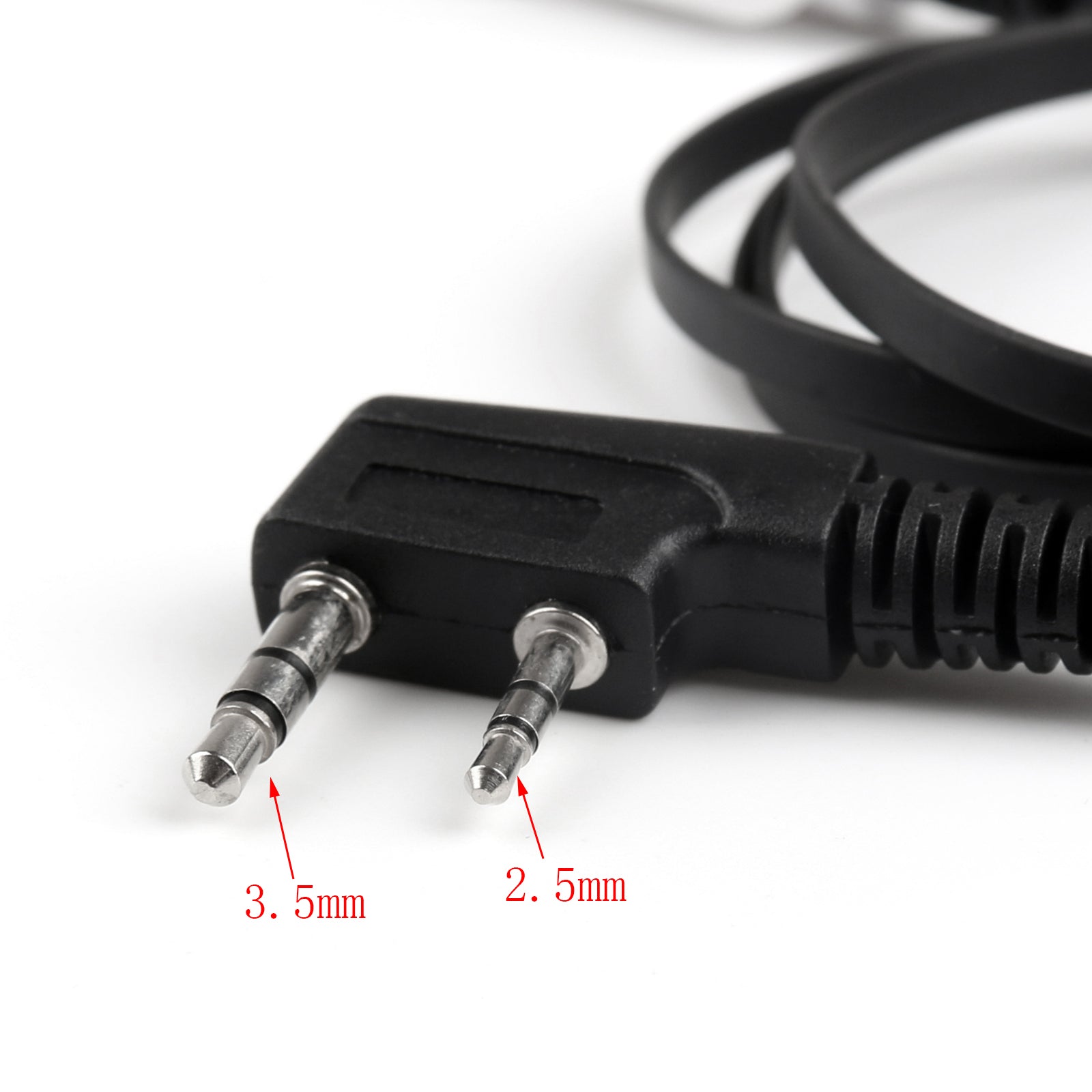 5x Auricular Para Kenwood BAOFENG TYT LINTON UV-5R TG-UV2 Dos Vías Negro