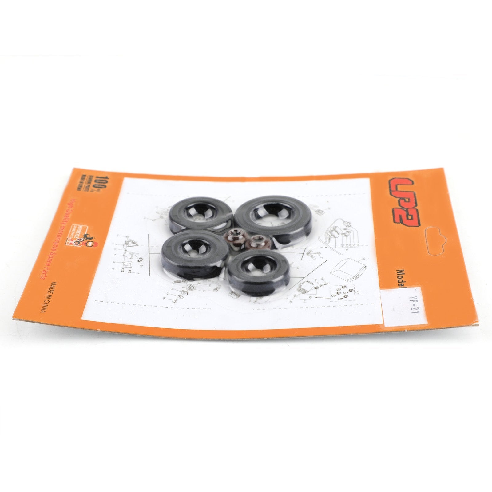 Motoroliekeerringenset 91201-030-033 6-delige afdichtingen voor Honda SL100K Motosport 1970-1973